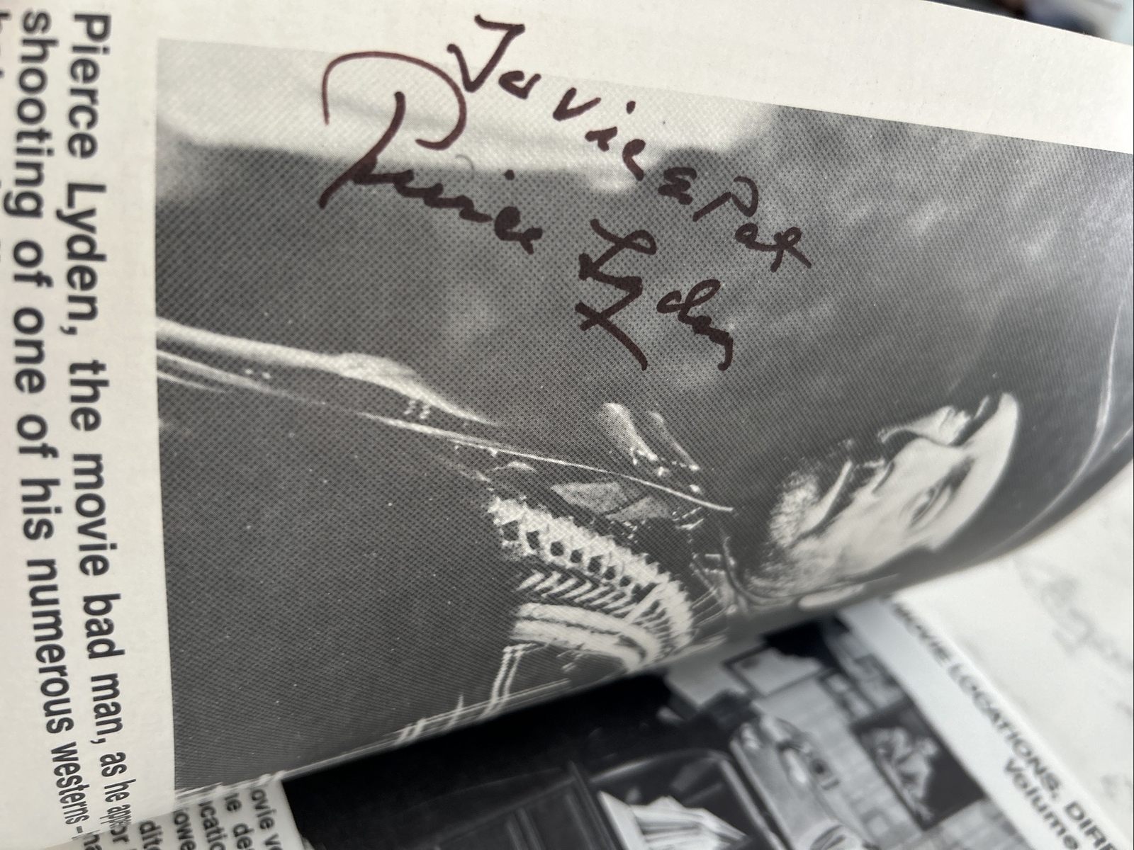 Pierce Lyden Camera! Roll Em! Action! Western Signed Book