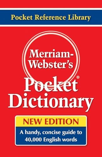 MW-530 – MERRIAM WEBSTERS POCKET DICTIONARY – Paperback – GOOD