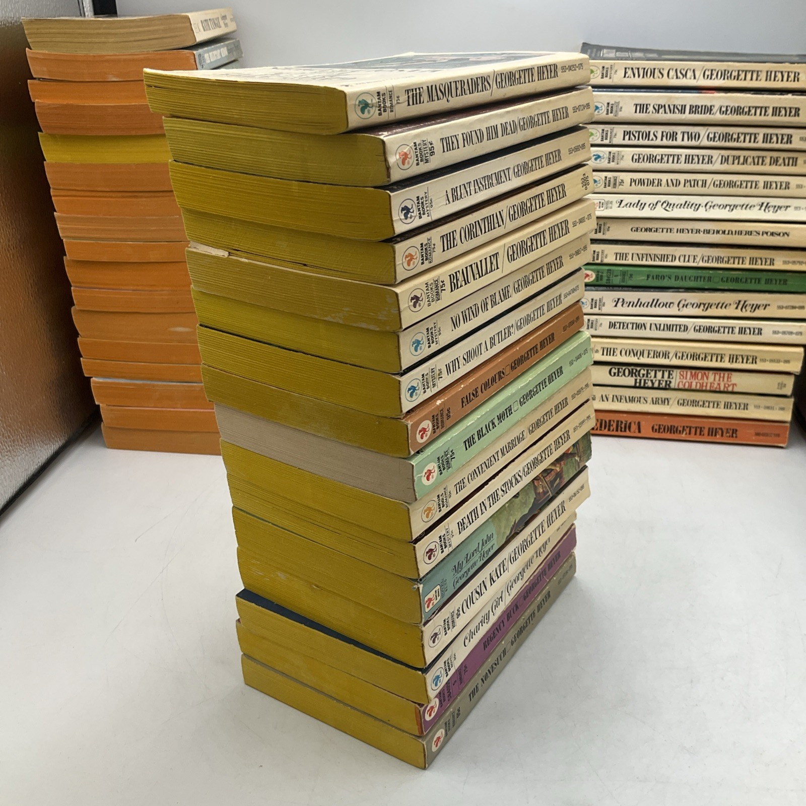 Georgette Heyer Lot 48 Mixed- Romance, Historical, Mystery 48 Vintage Paperbacks