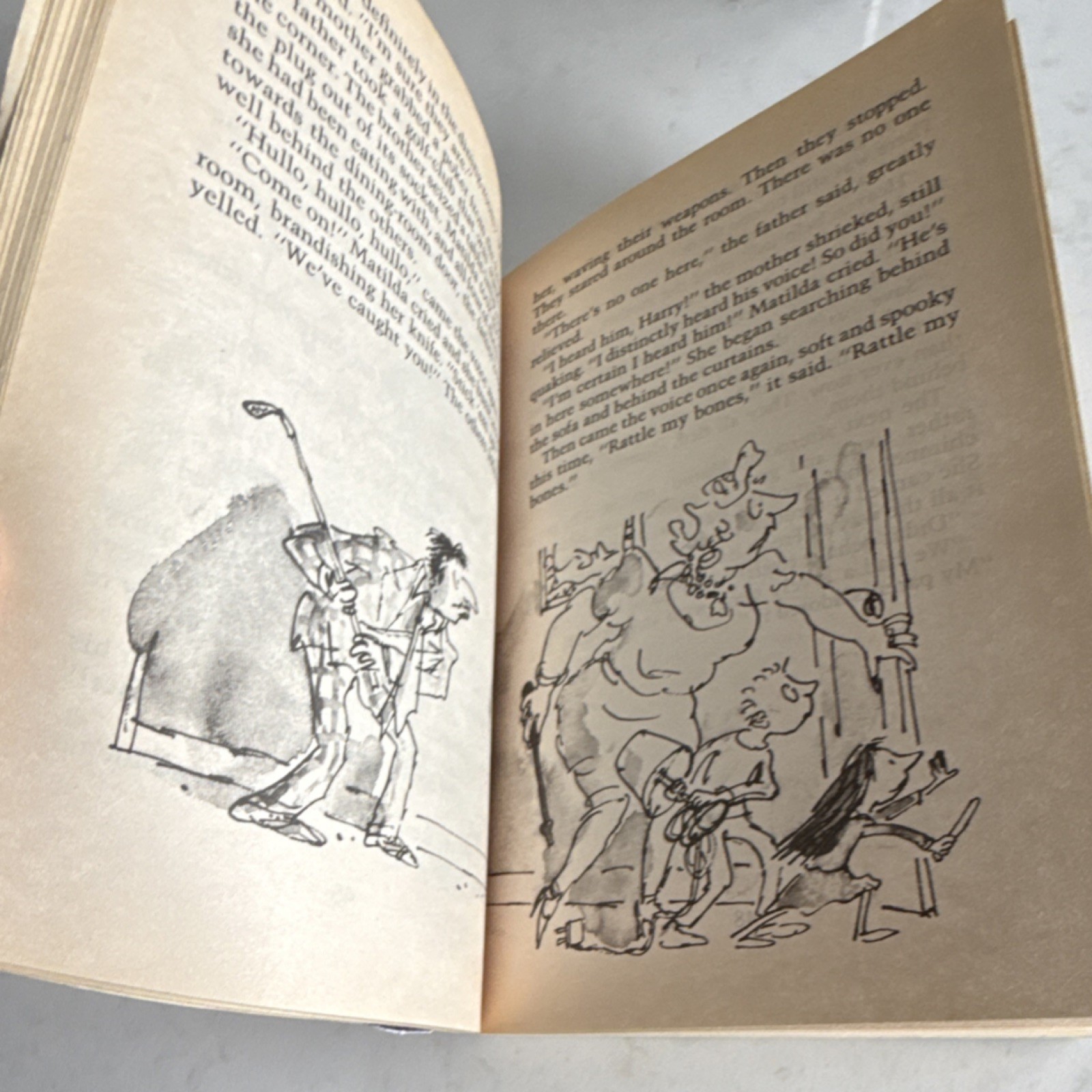 Vintage Scholastic Matilda Roald Dahl Paperback Illustrated Quentin Blake Humor