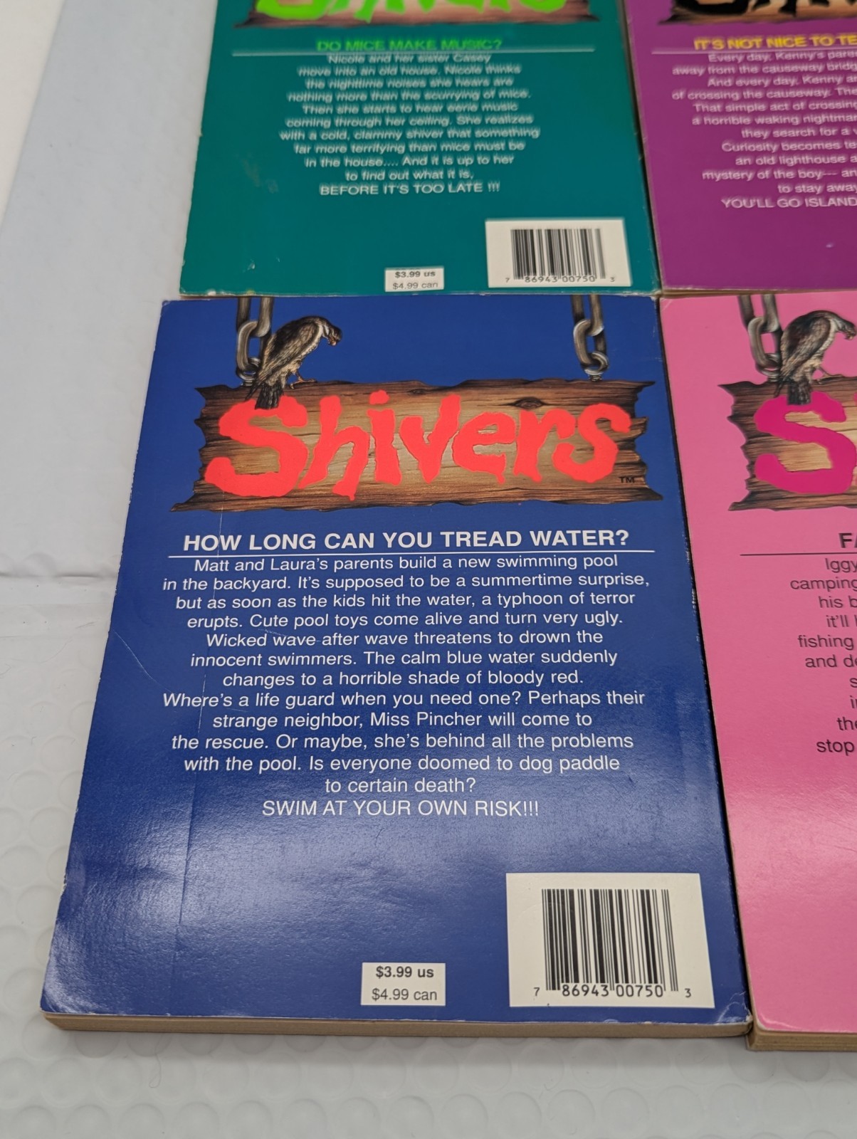 Shivers M.D. Spencer 4 Book Lot 1 12 15 18 Horror 1990’s
