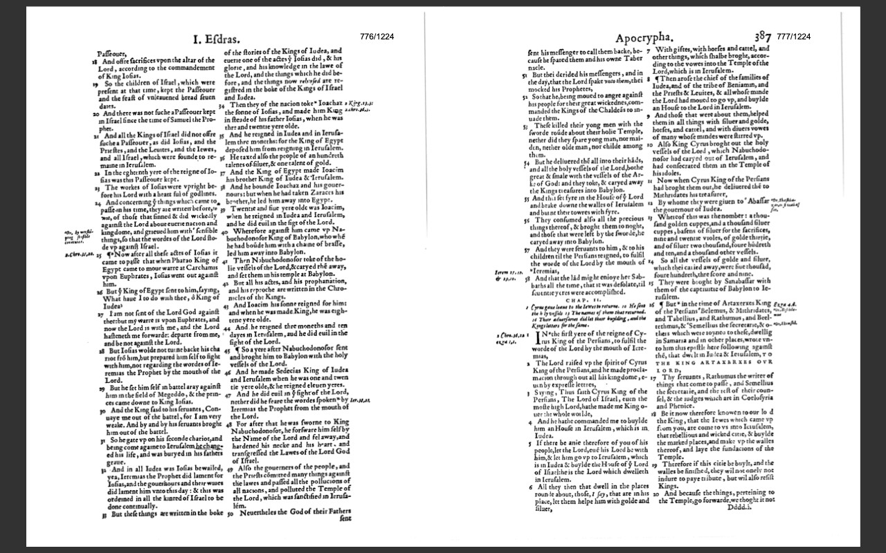 1560 Geneva Bible (E-Book) & Bonus 1599 Bible Ebook on CD-ROM -Scanned Original