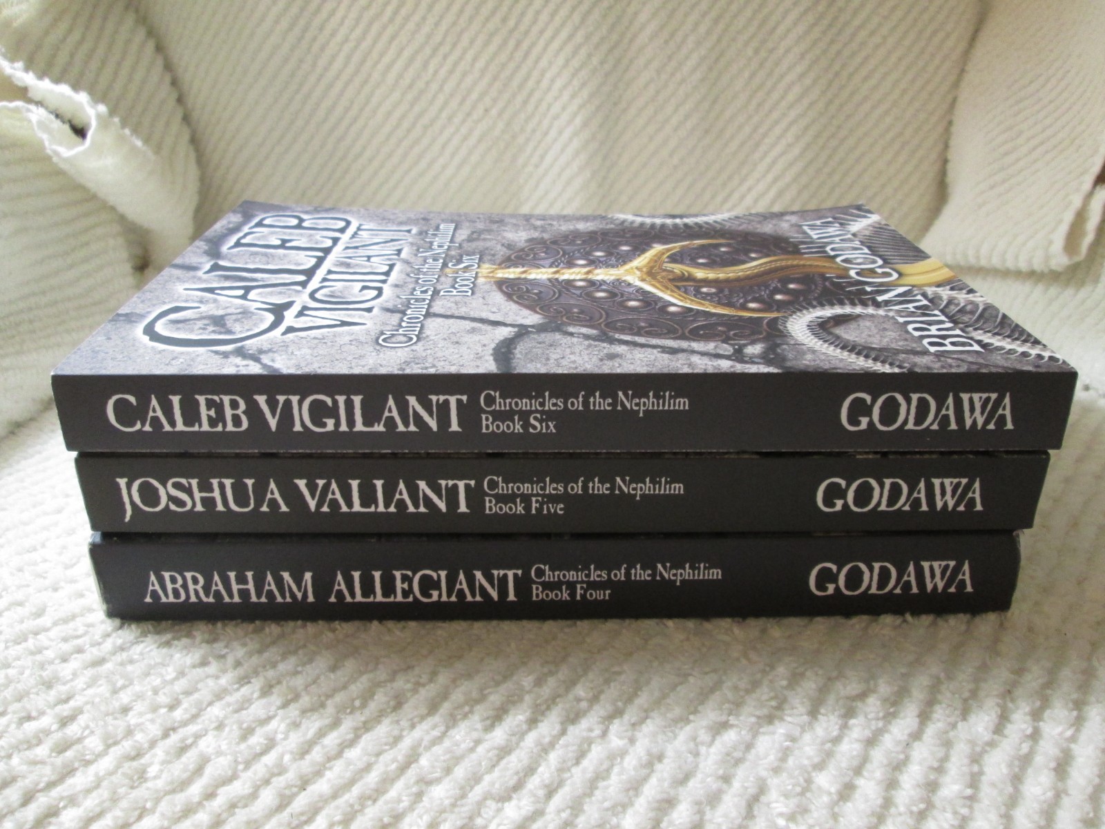 Lot #4 5 6 Chronicles of the Nephilim Brian Godawa Joshua Valiant Caleb Vigilant