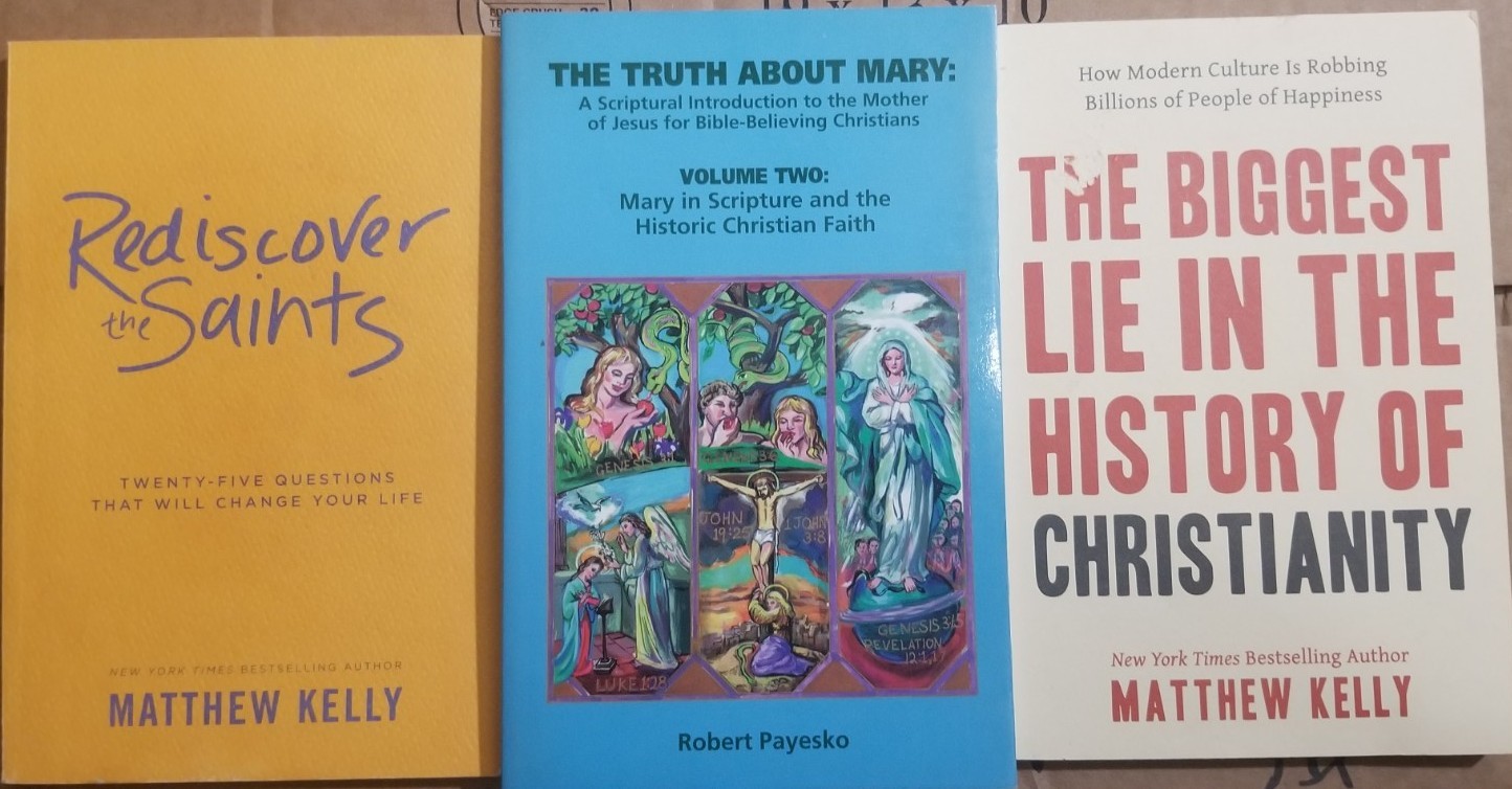 Lot Of 12 Catholic Books Catholicism Saints Devotional Prayer Mother Teresa Mary