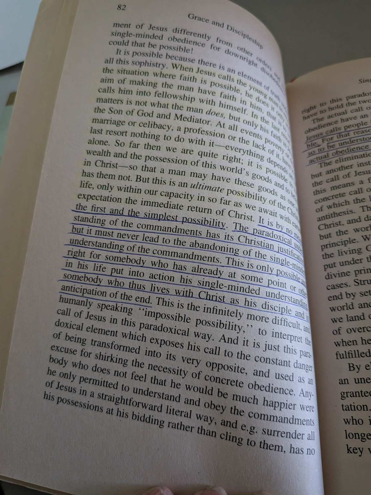 2 Book Set! Ethics & Cost Of Discipleship By Bonhoeffer, Dietrich, PB, Good