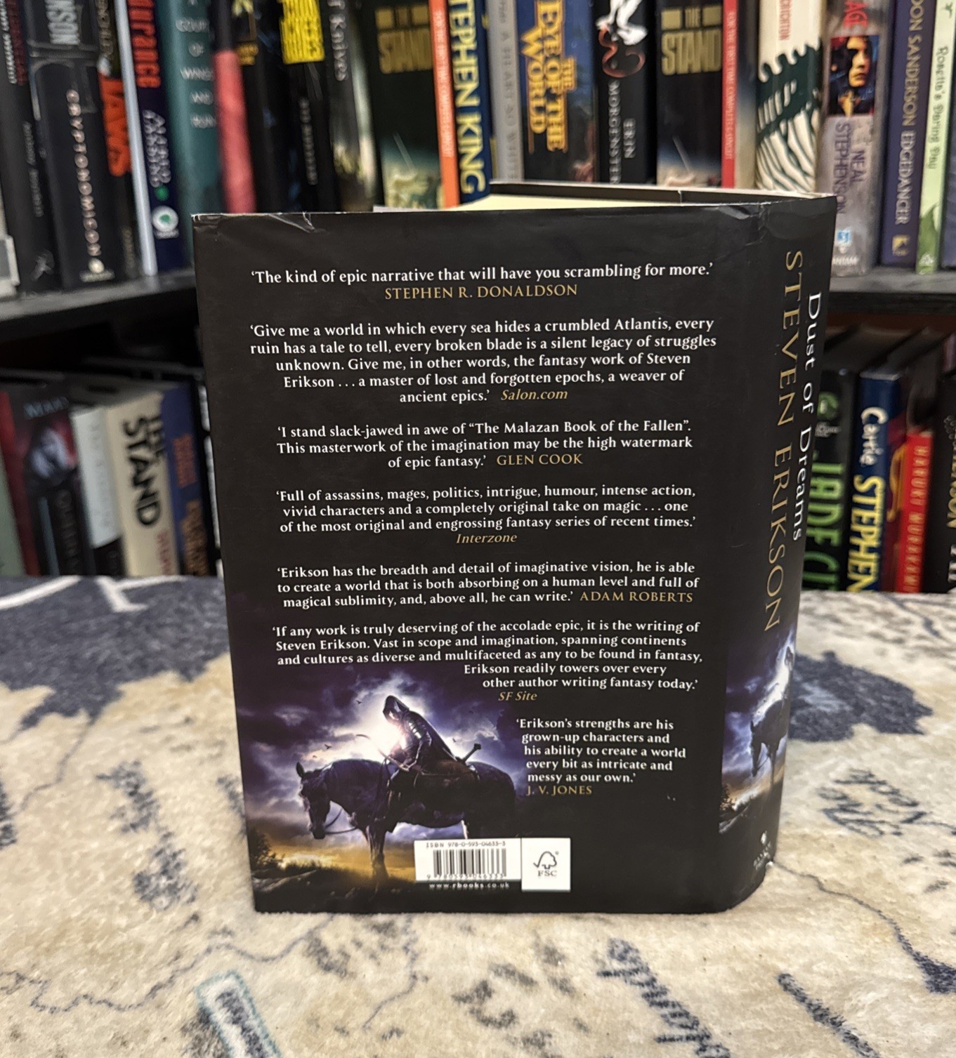 Dust of Dreams – Steven Erikson (Hardcover) Bantam First Edition/Print, Ex-Lib.