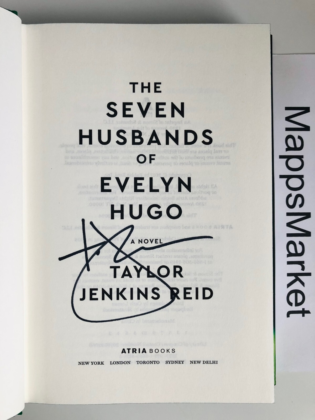 SIGNED The Seven Husbands of Evelyn Hugo DELUXE EDITION by Taylor Jenkins Reid