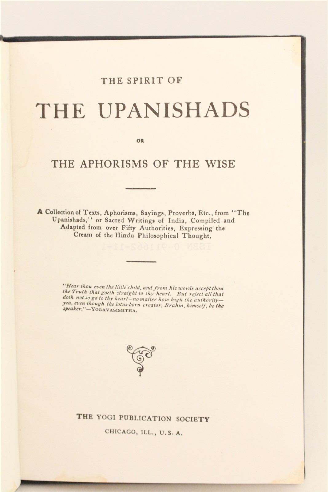 The Spirit Of The Upanishads by Yogi Ramacharaka Hard Back