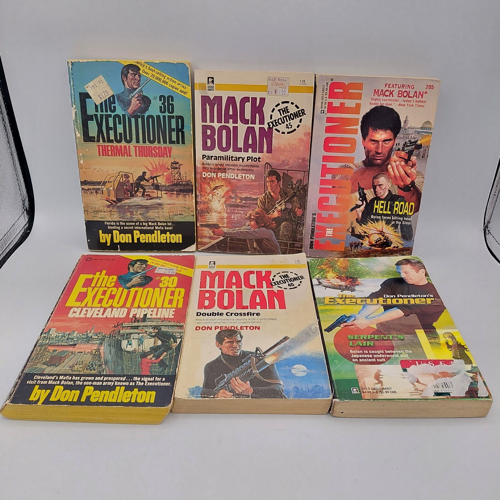 Lot of 16 Vintage The Executioner PB Books Don Pendleton