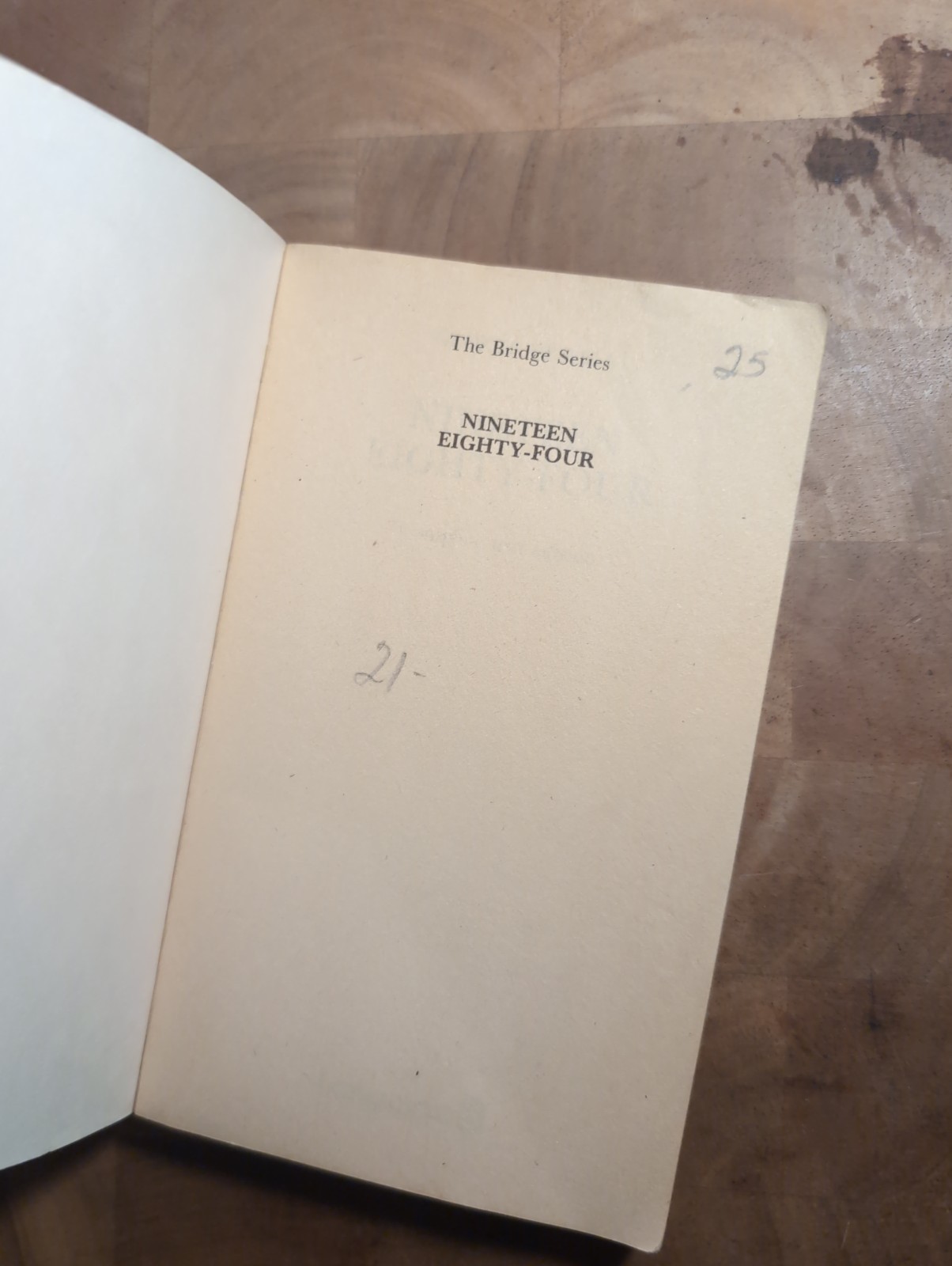 1984 Nineteen Eighty Four (Longman W Germany) by George Orwell; PB Acc 1984