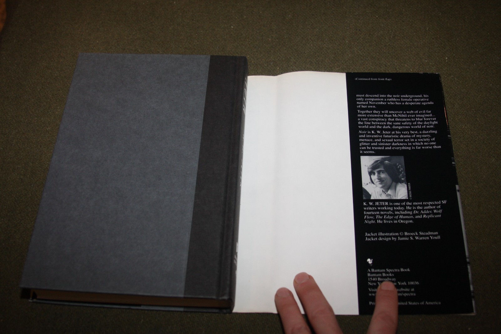 Noir : A Novel by K. W. Jeter 1998 HC 1st Edition/1st Printing
