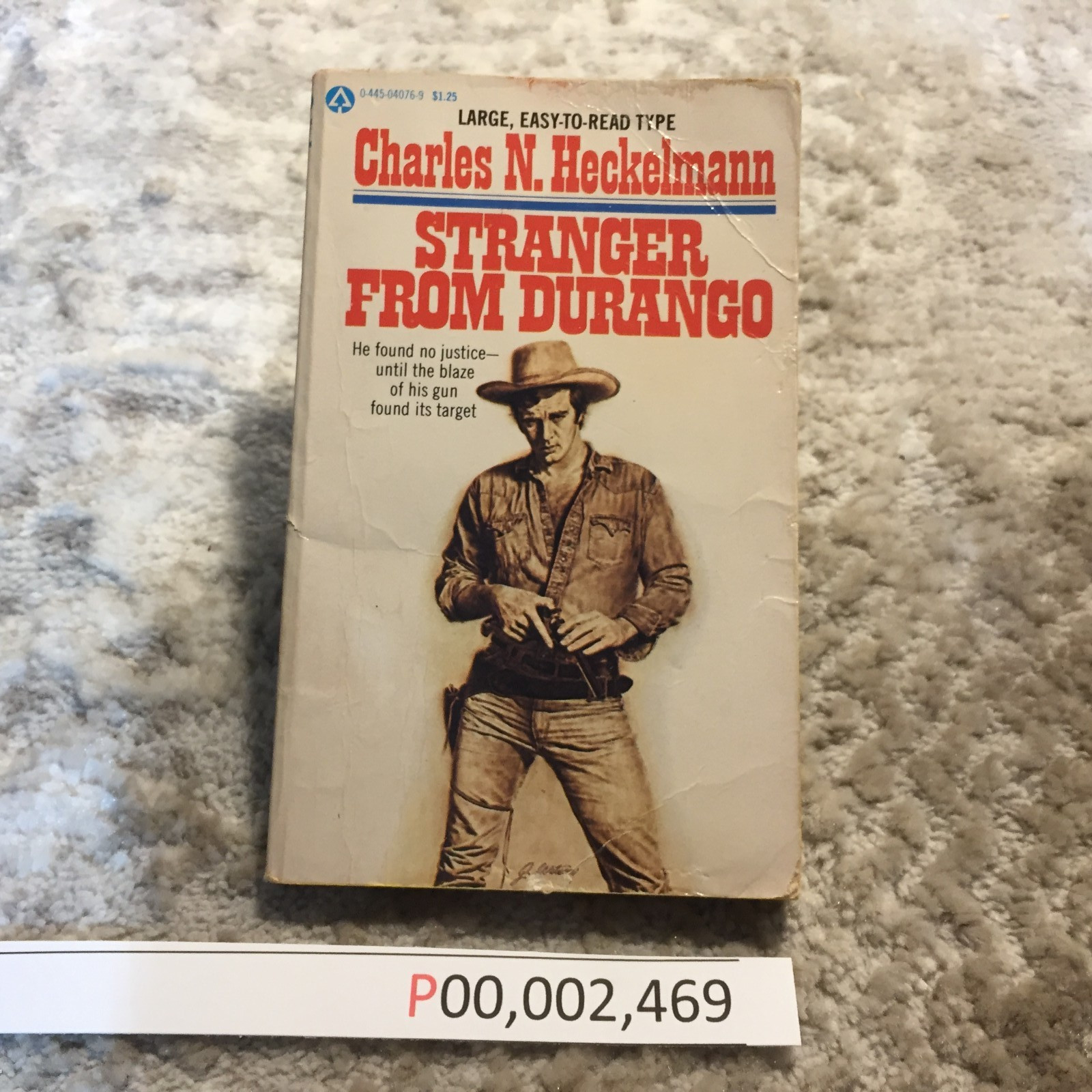 Stranger From Durango Charles N. Heckelmann 1977 Popular Library Vigilantism