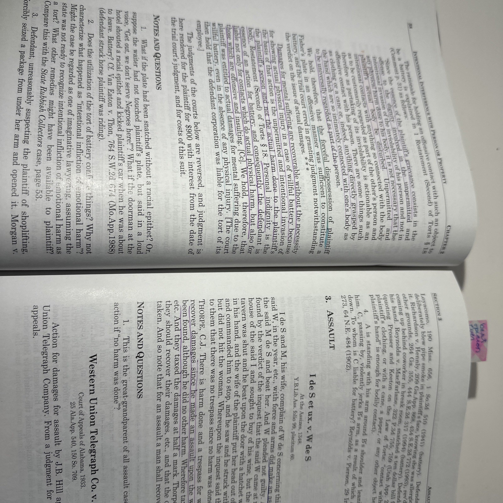 Prosser, Wade, And Schwartz’s Torts, Cases and Materials(13th)!!!HIGHLIGHTED!!!
