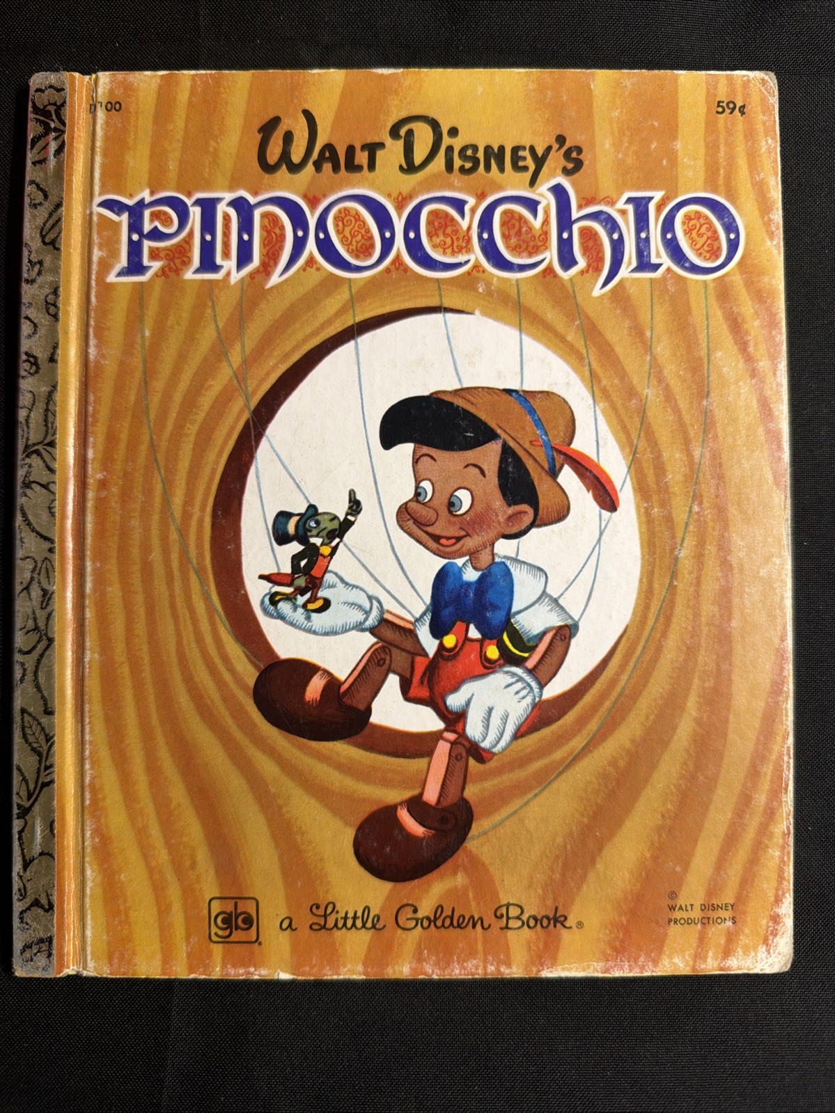 Vintage A Little Golden Book Disney’s Pinocchio 1978 .59 D100 #7786