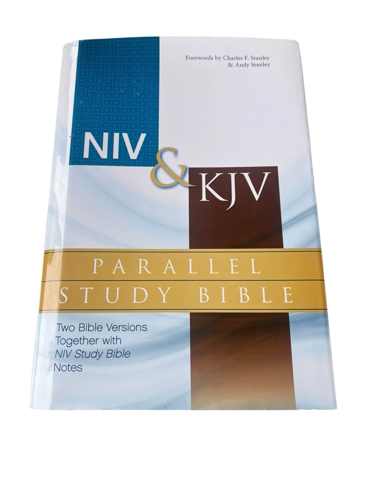NIV & KJB Parallel Study Bible Hardcover Zondervan Charles & Andy Stanley ￼￼