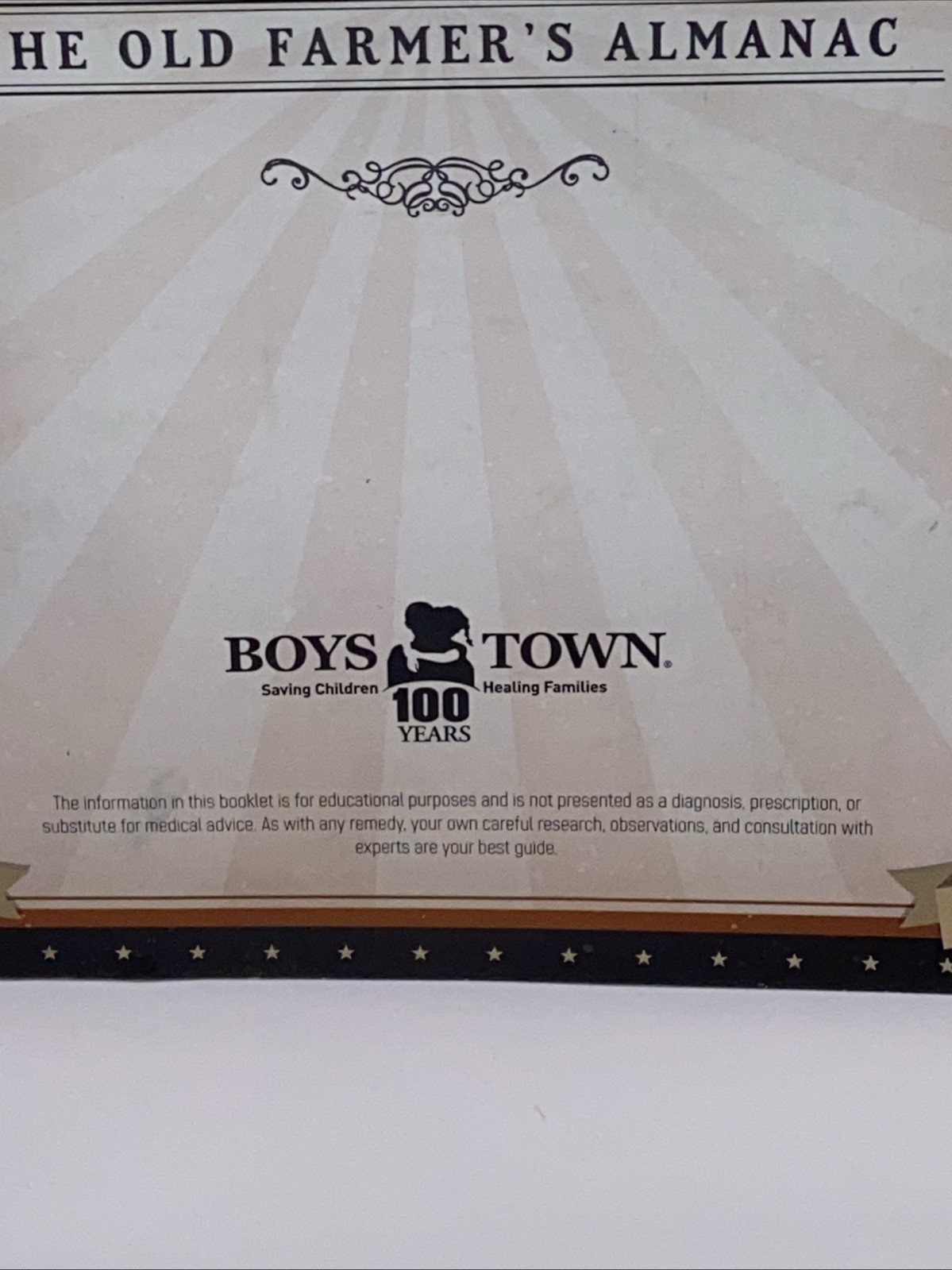 The Old Farmer’s Almanac Book of HOME REMEDIES Booklet Boys Town *2021 edition