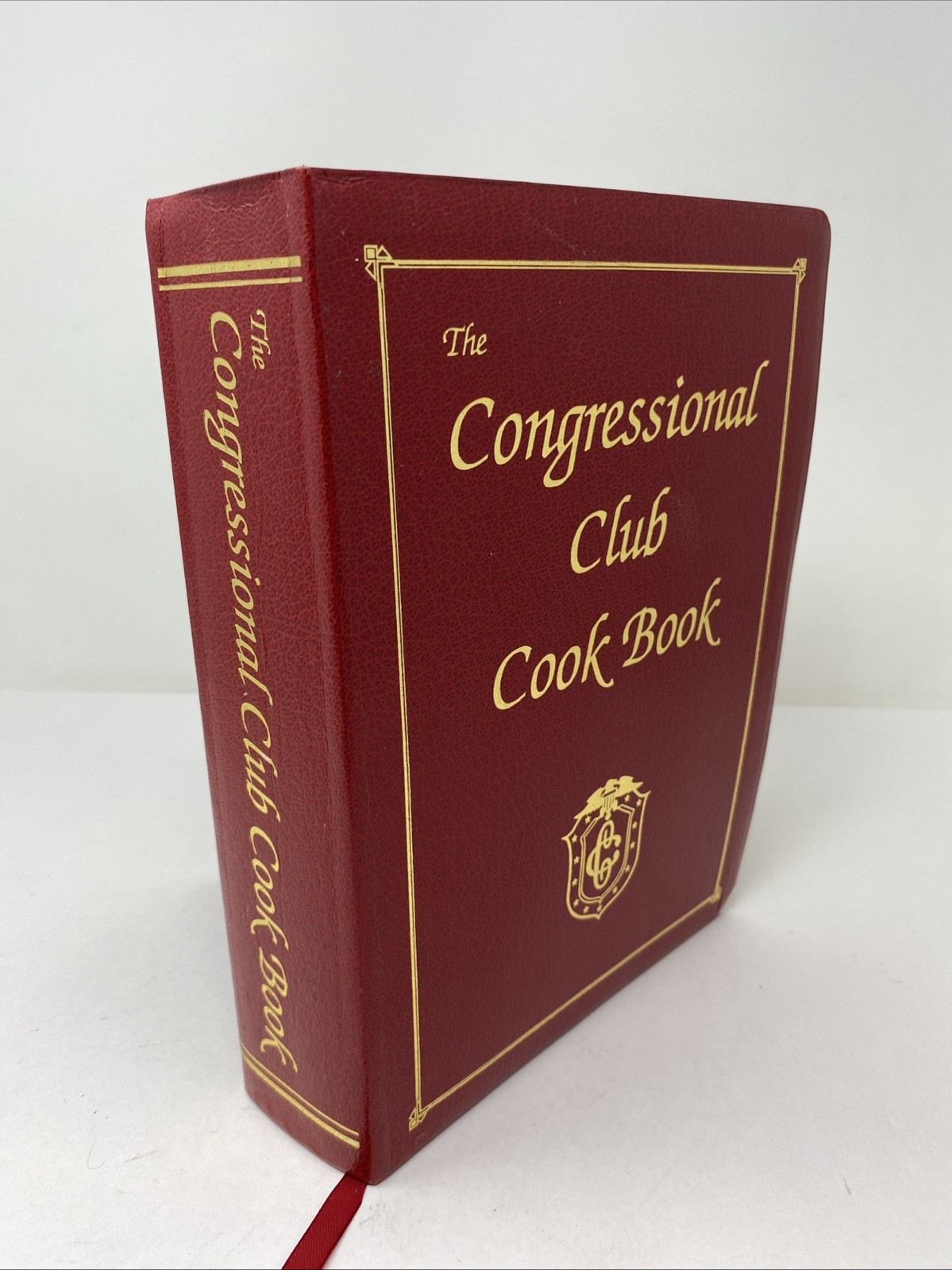 The Congressional Club Cook Book 1993 Red Faux Leather Cookbook