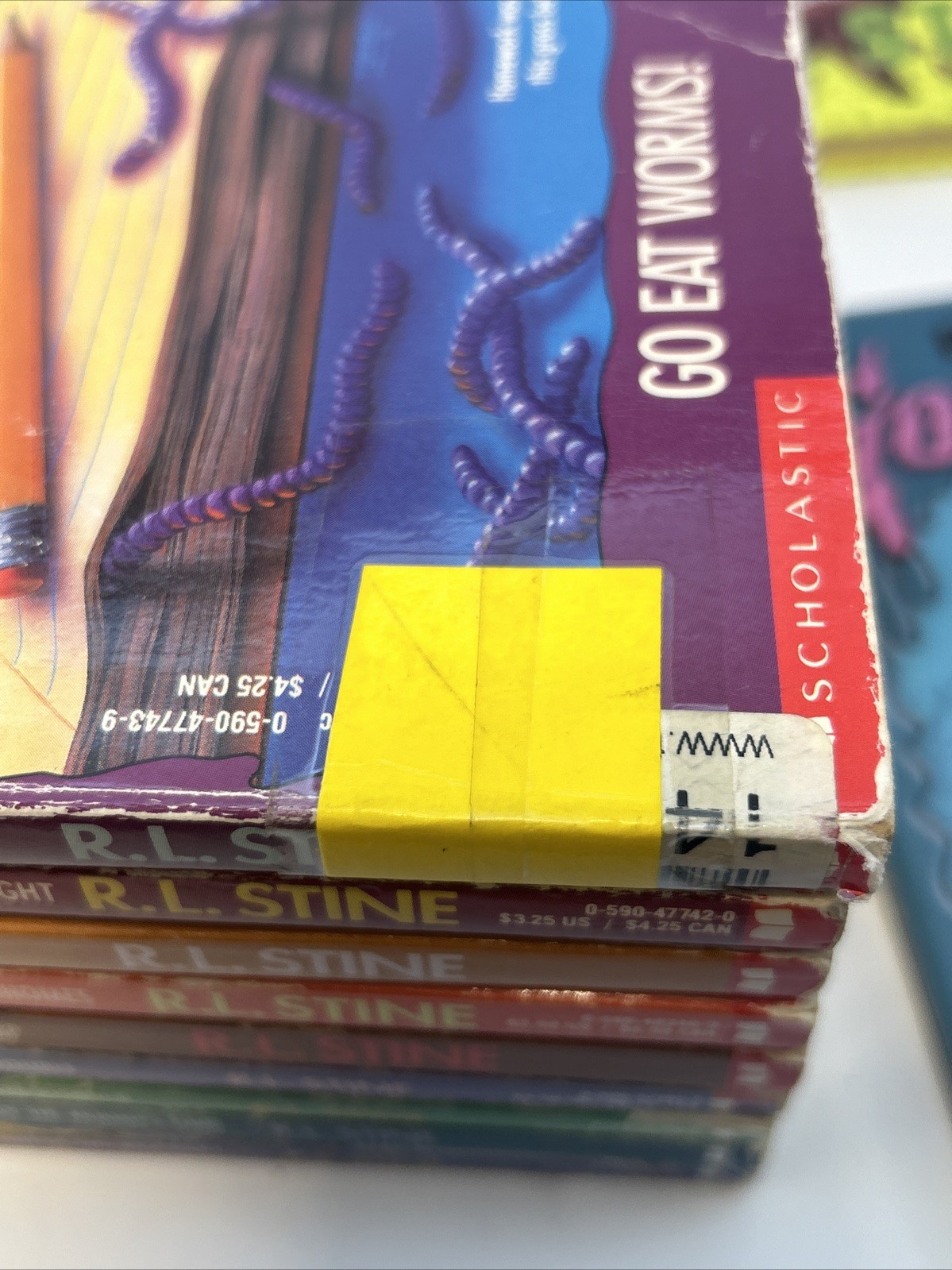 RL Stine Book Lot – 23 Goosebumps Rotten School, Mixed Years, Vintage, 1 Double