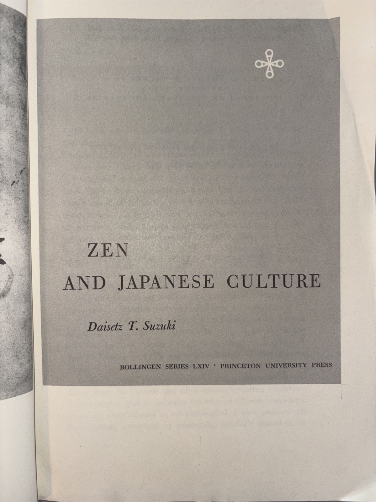 1973 Bollingen Series LXIV Zen and Japanese Culture Daisetz T. Suzuki Buddhism