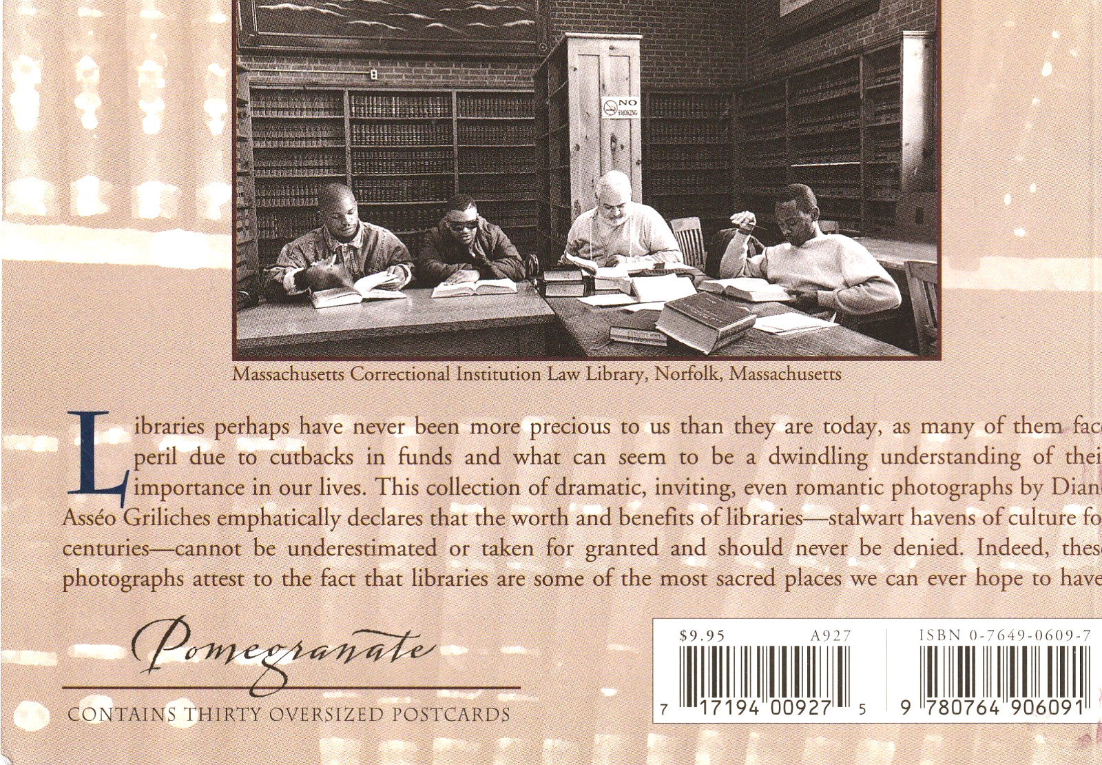 For the Love of Libraries: a Book of 30 Postcard Photographs by Diane Griliches