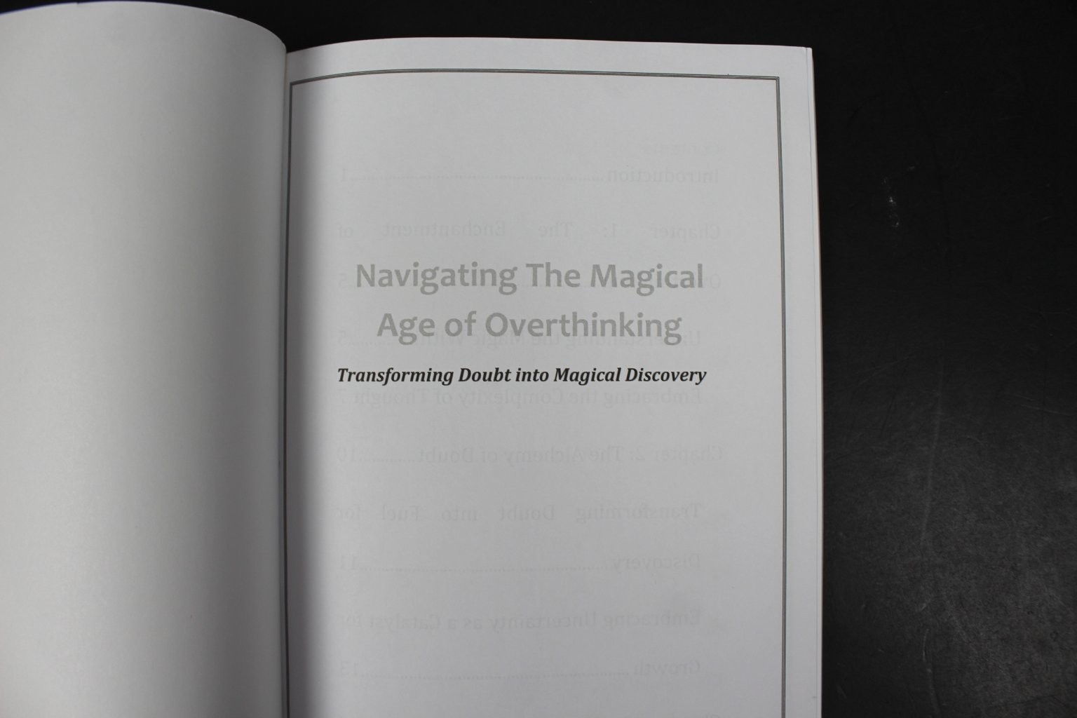 Navigating The Magical Age of Overthinking Orion Blackthorne 2023 Self-Help