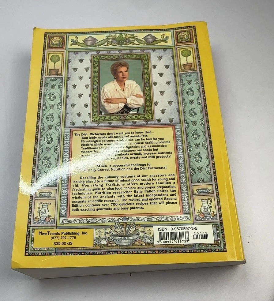 Nourishing Traditions Cookbook by Sally Fallon 2nd Ed Hardcover Vintage