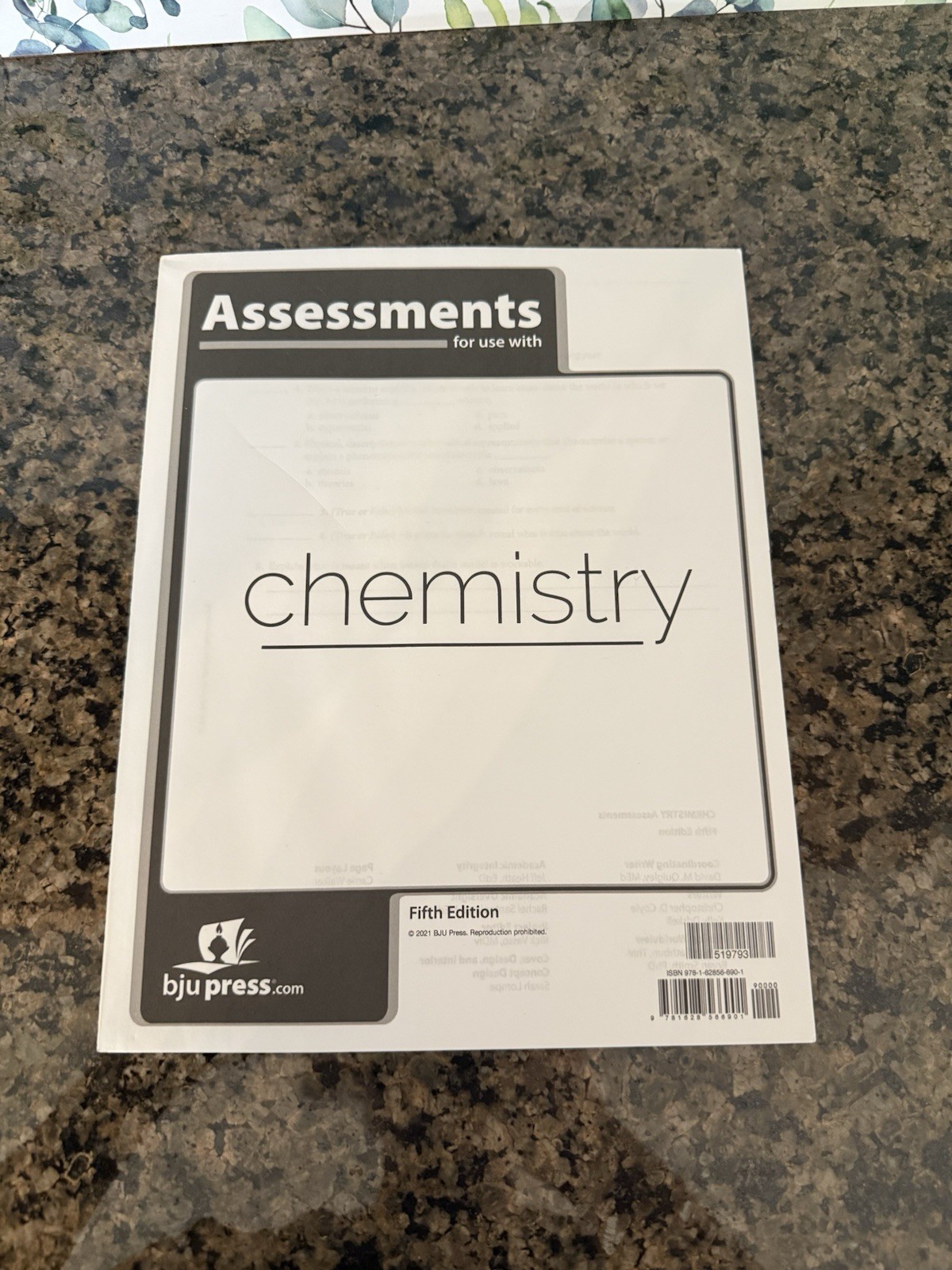 BJU Chemistry Student Textbook & Lab Manual & Assessment (5th edition) *NEW*