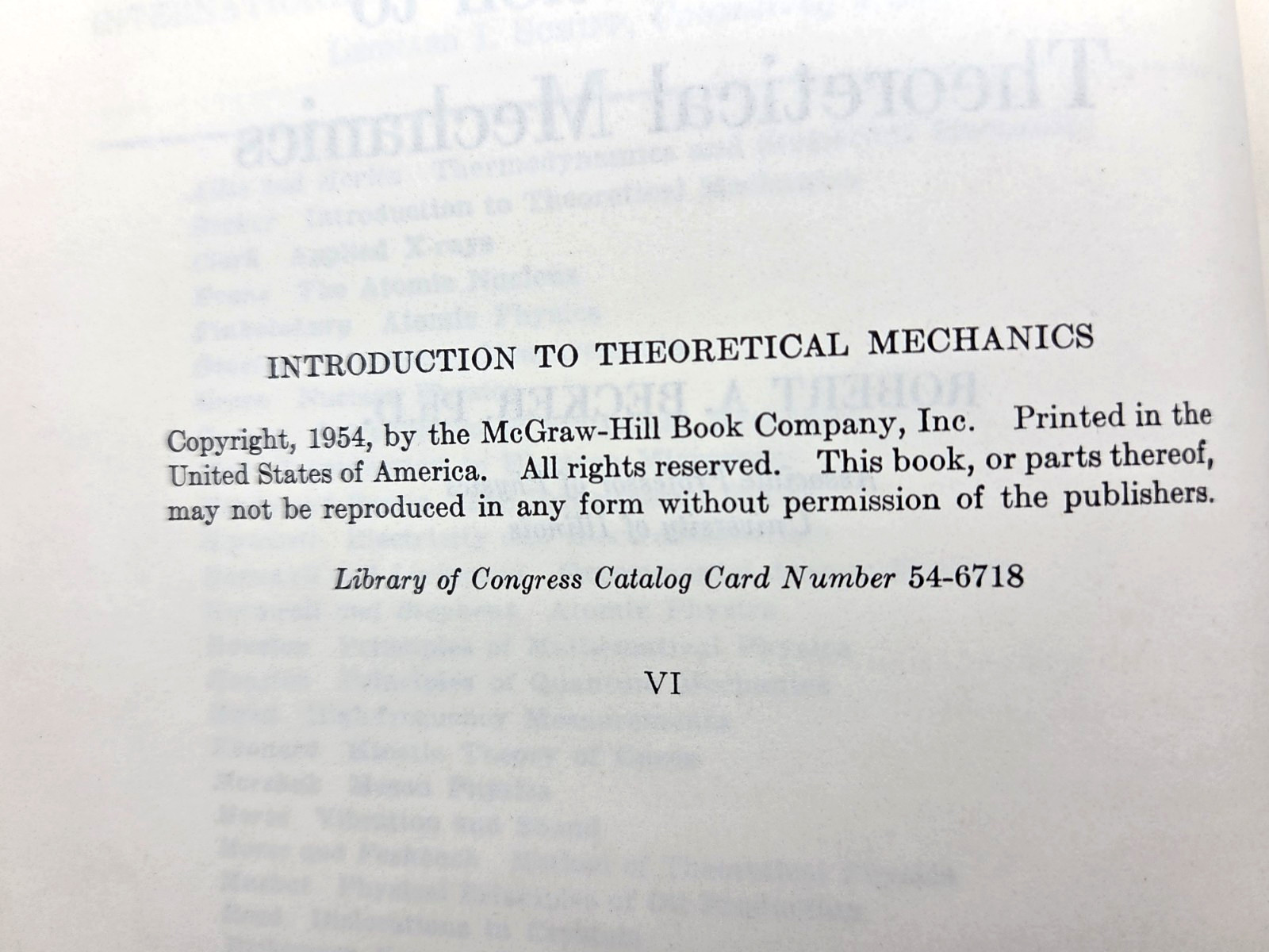3 Vintage Mechanics & Engineering Textbooks Becker Goldstein & Eshbach 1947 – 59