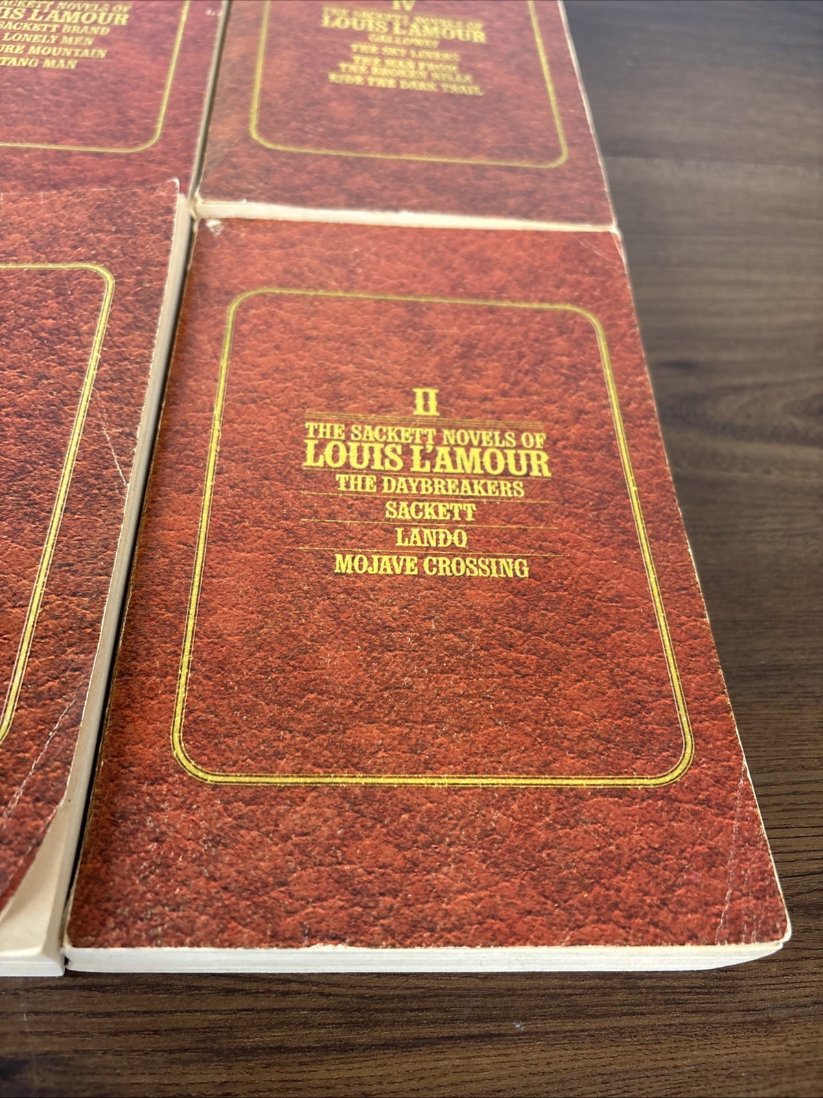 The Sackett Novels of Louis L’Amour Set of 4 Paperback Books