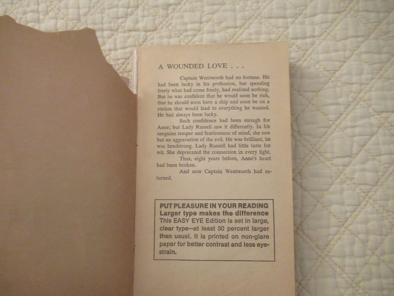 Persuasion by Jane Austen (Paperback) (Magnum Easy Eyes Book) (1968)