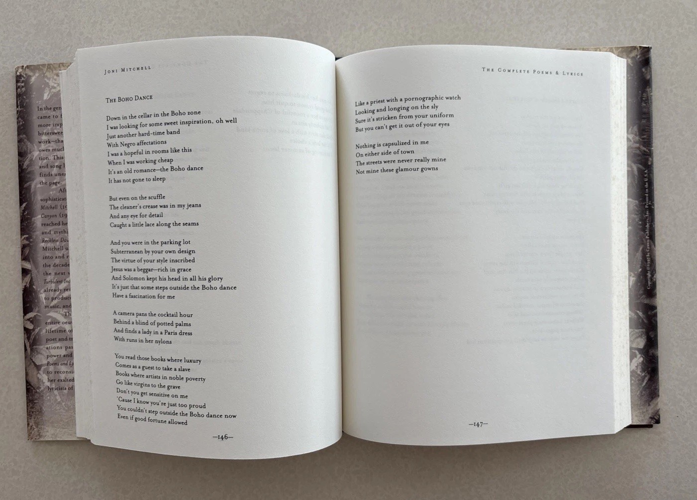 Joni Mitchell: The Complete Poems and Lyrics, 1st Edition, 1st Print 1997 HC-DJ