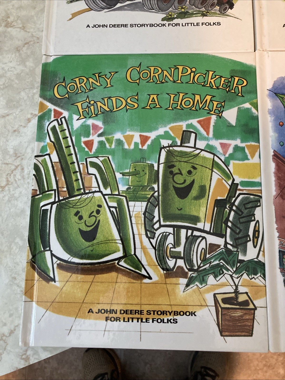 4 John Deere Storybook For Little Folks Books Johnny Tractor- Corny Cornpicker