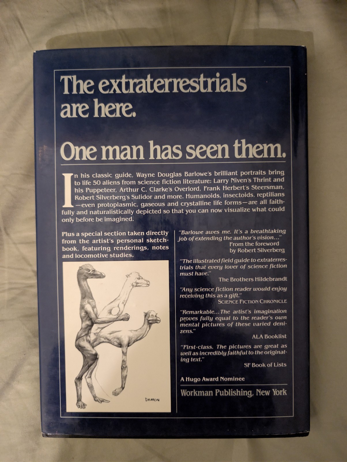 Barlowe’s Guide to Extraterrestrials Wayne Douglas Barlowe 1987 Hardcover HB