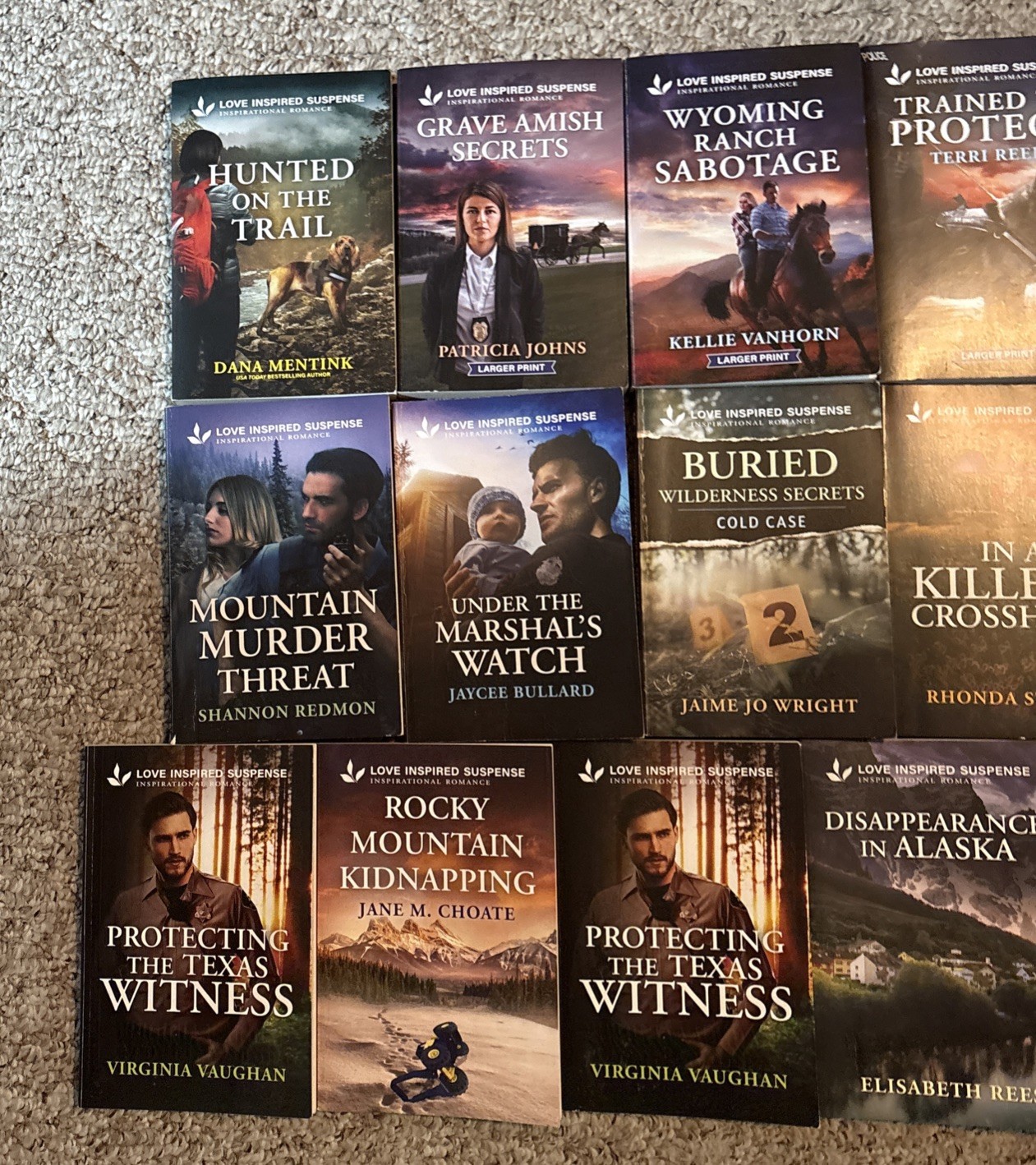 16~Harlequin 2025 Love Inspired Suspense (LIS) Paperback Book Lot Jan.-Nov.