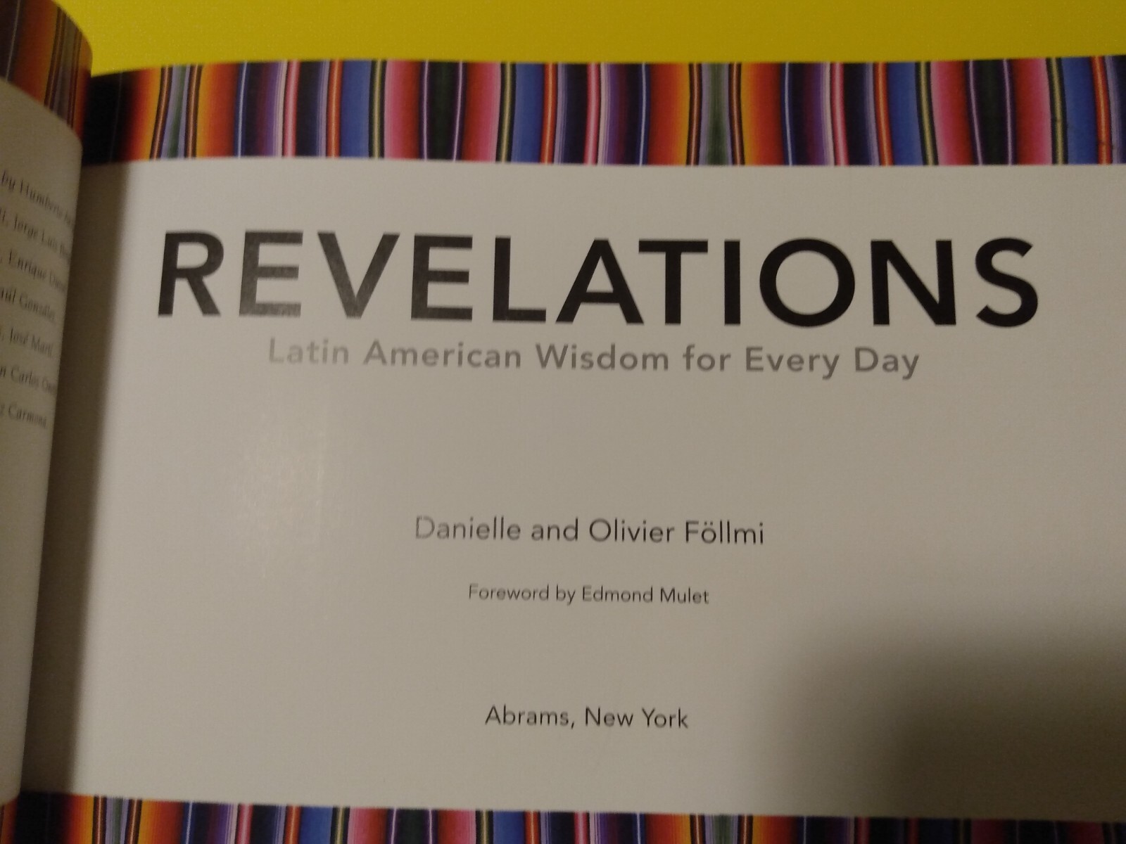 Revelations: Latin American Wisdom for Every Day Danielle Olivier Follmi Book