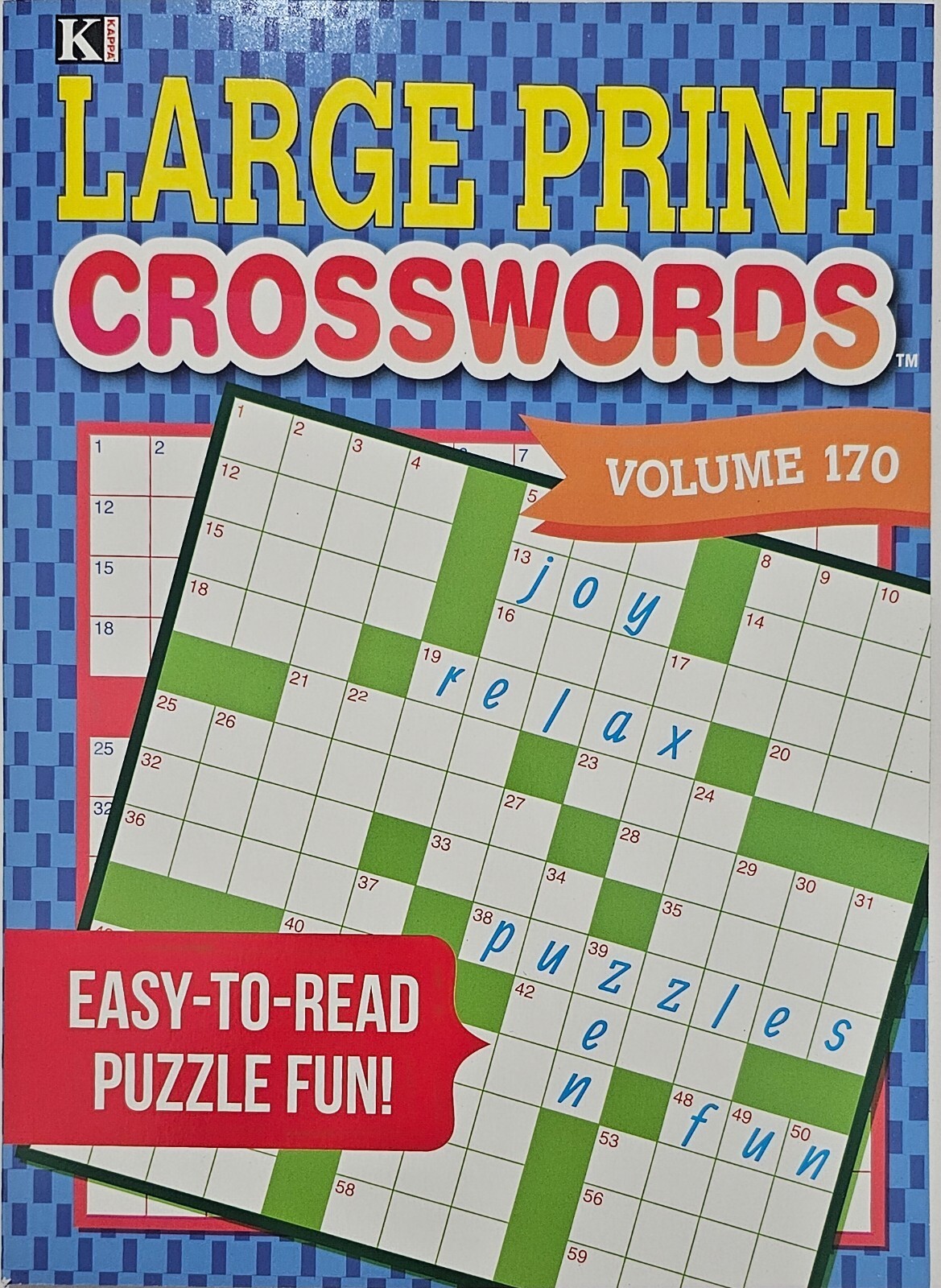Kappa Large Print Crosswords Puzzle Books, 32 Different Volumes to Select U-PICK