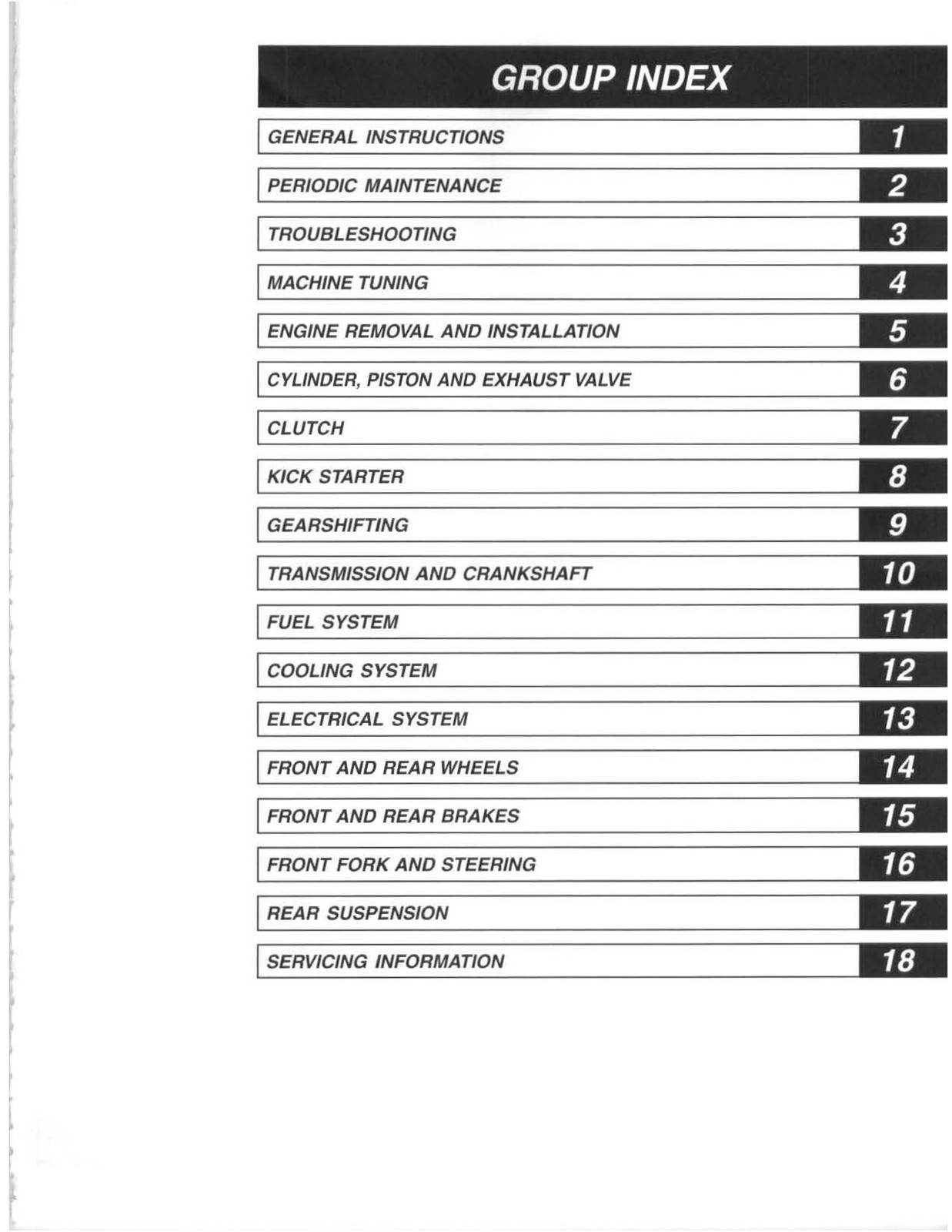 SUZUKI RM125 Owners Service Manual 2001 – STEEL WIRE BOUND – TOUGH COVERED