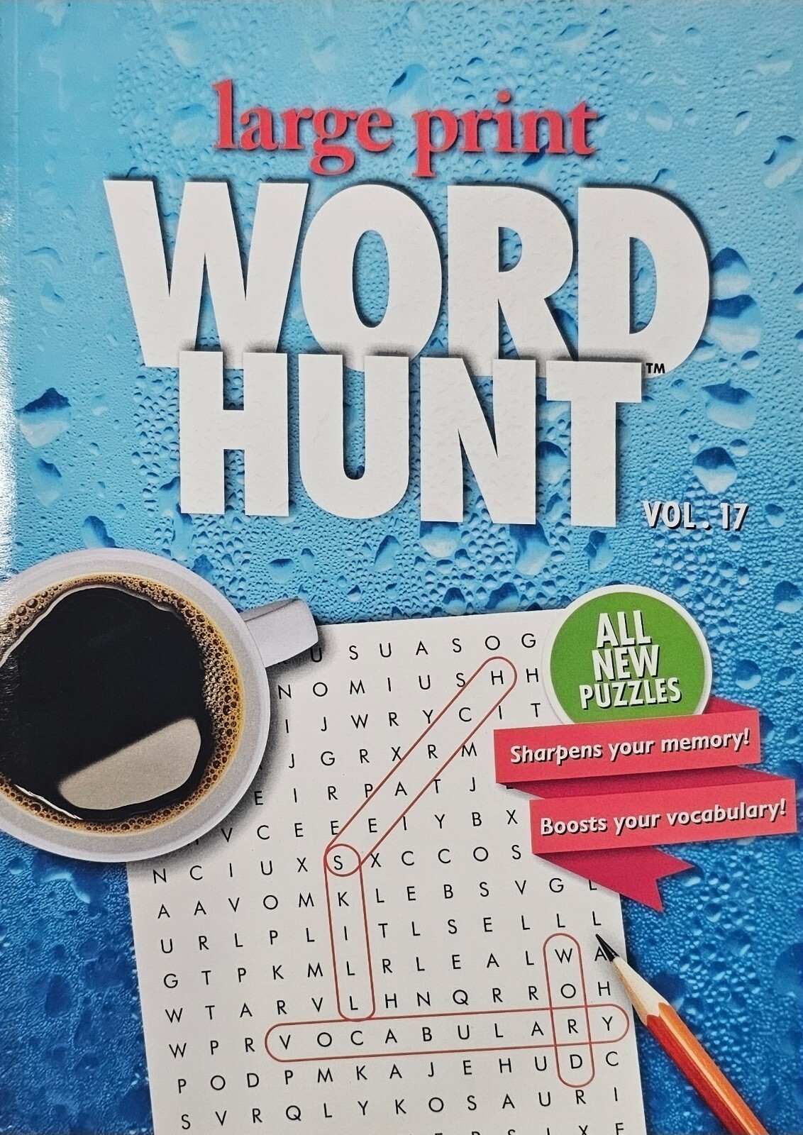 PAPP Large Print Word Hunt Puzzle Books, Largest Selection of Volumes, You Pick!