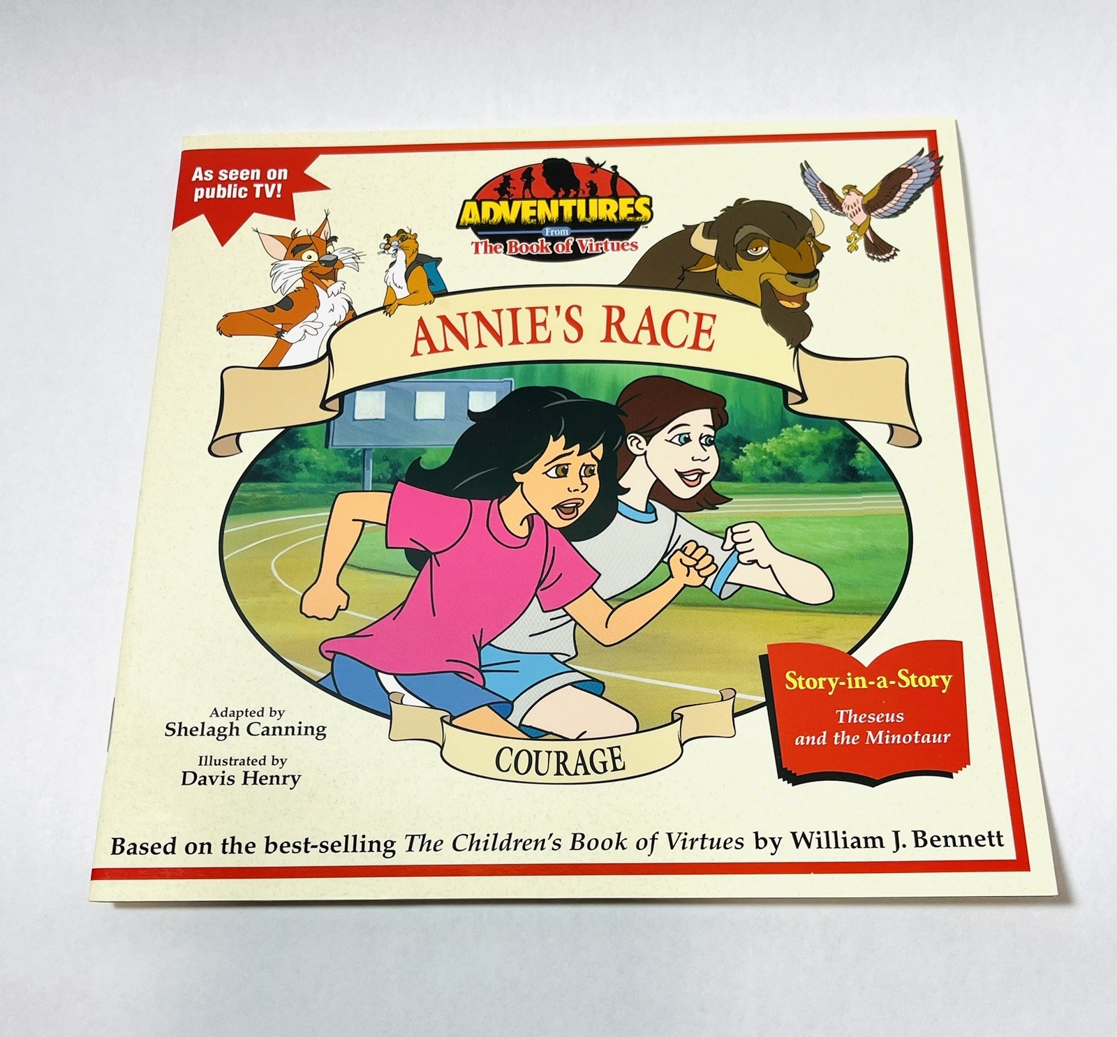 Adventures from The Book of Virtues Boxed Set PBS 4 books 1996 Honesty Courage