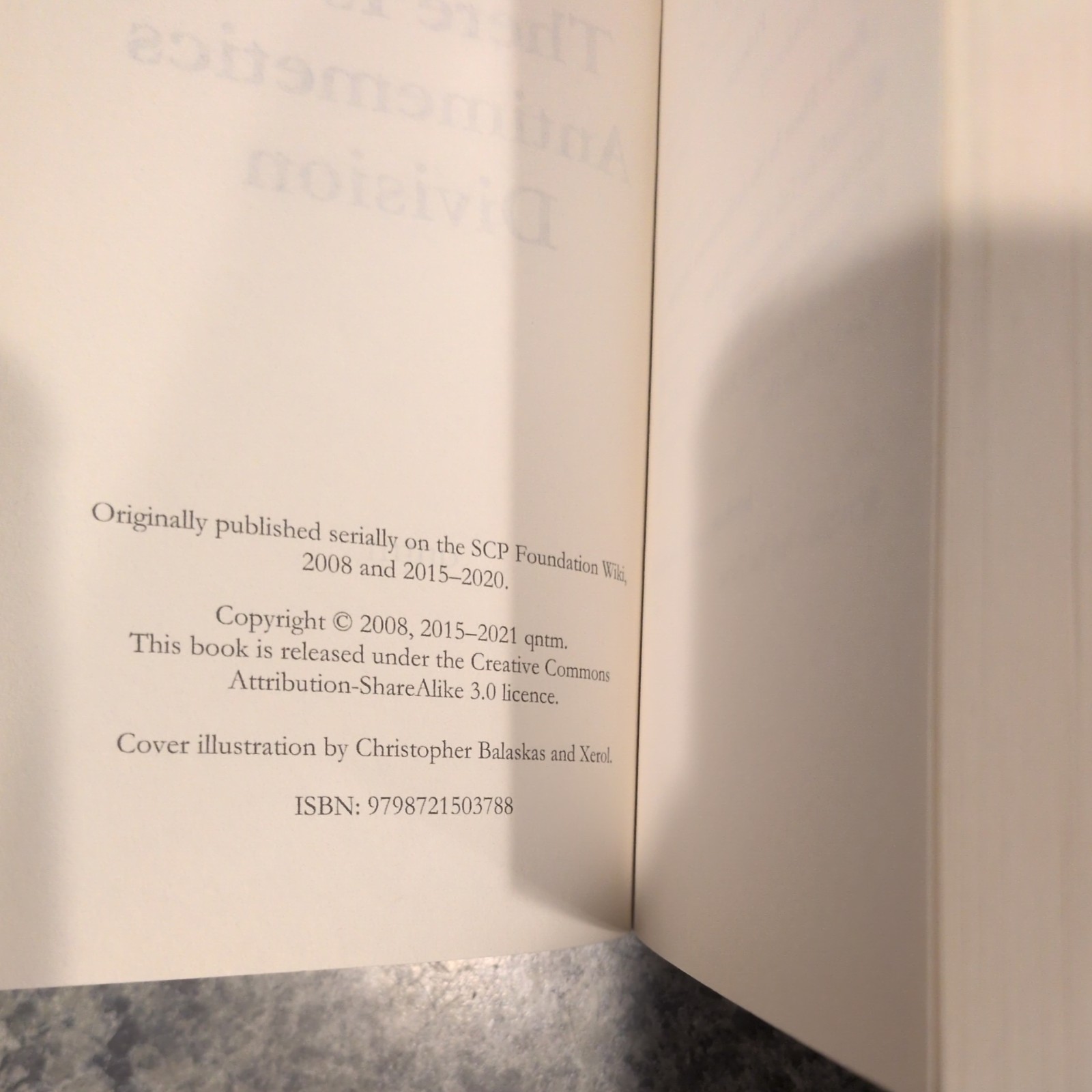 There Is No Antimemetics Division, qntm, 1st Edition Paperback Book English OOP