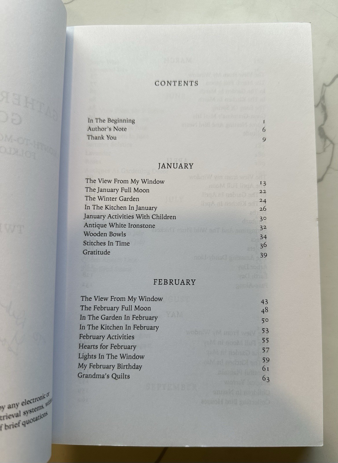 *Gatherings from the Good Earth: A Month-To-Month Collection of Recipes *Signed*