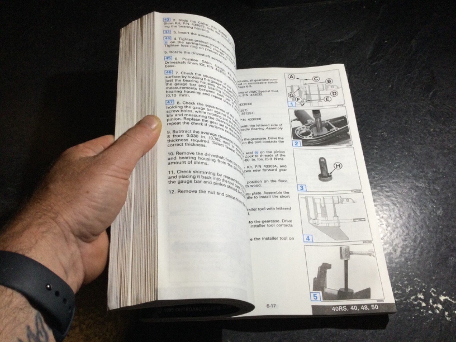 1996 Johnson & Evinrude 40 Thru 55 HP 2 Cylinder Outboard Service Manual #507124