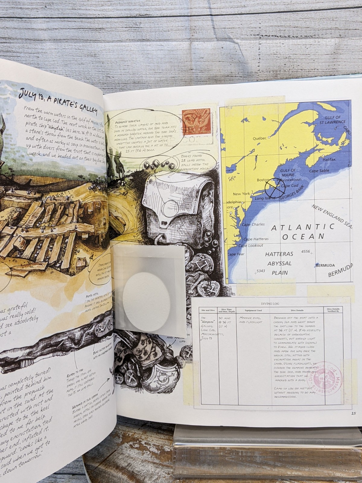 Duncan Cameron’s Shipwreck Detective With Compass & Dive Log HC