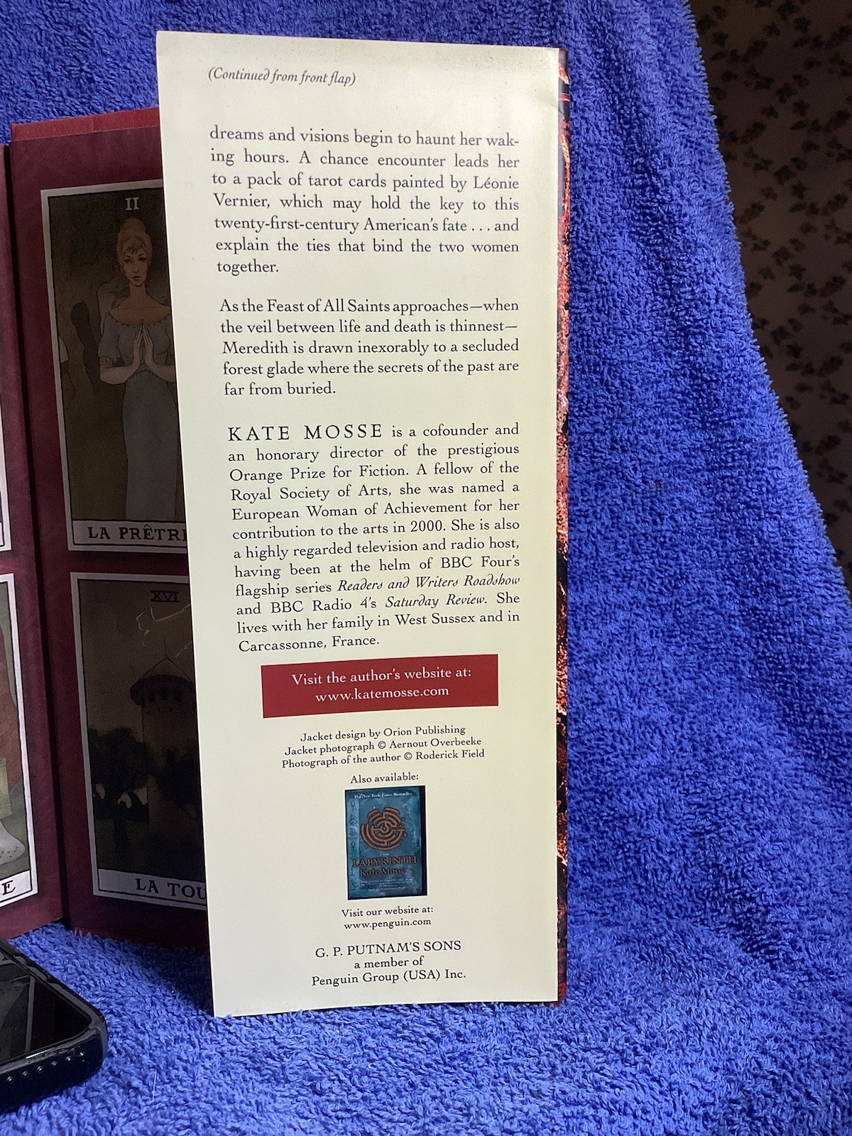 Novel “Sepulchre” Kate Moses 572 Pages 2007 G.P. Putnam