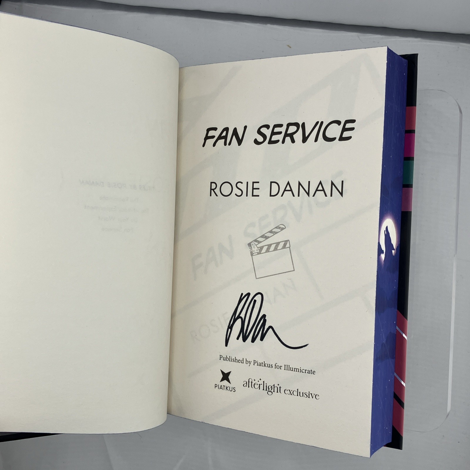 Fan Service by Rosie Danan – Illumicrate Afterlight Special Edition Signed 1/1