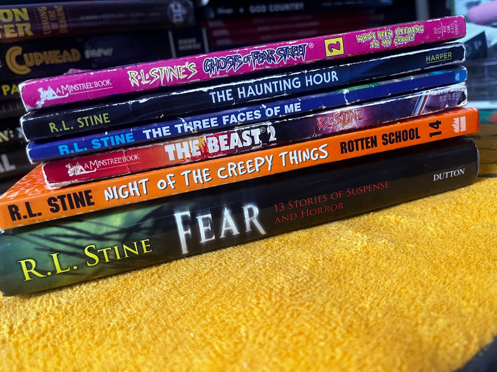RL Stine Book Lot 6 Fear Street Beast Rotten School YA Horror 90s Goosebumps Era