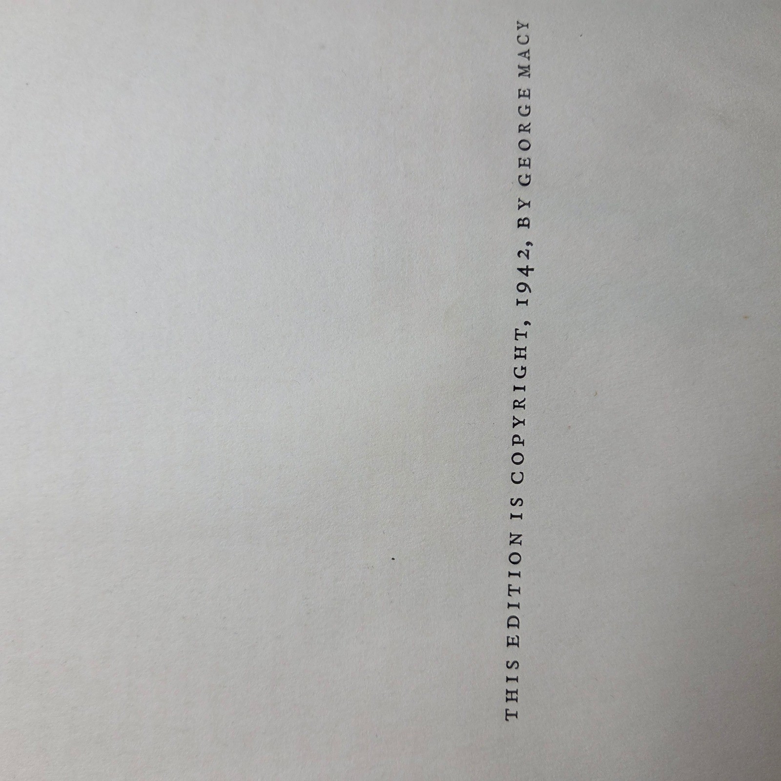 The Rose & The Ring William Makepeace Thackeray 1942 Limited Edition Book