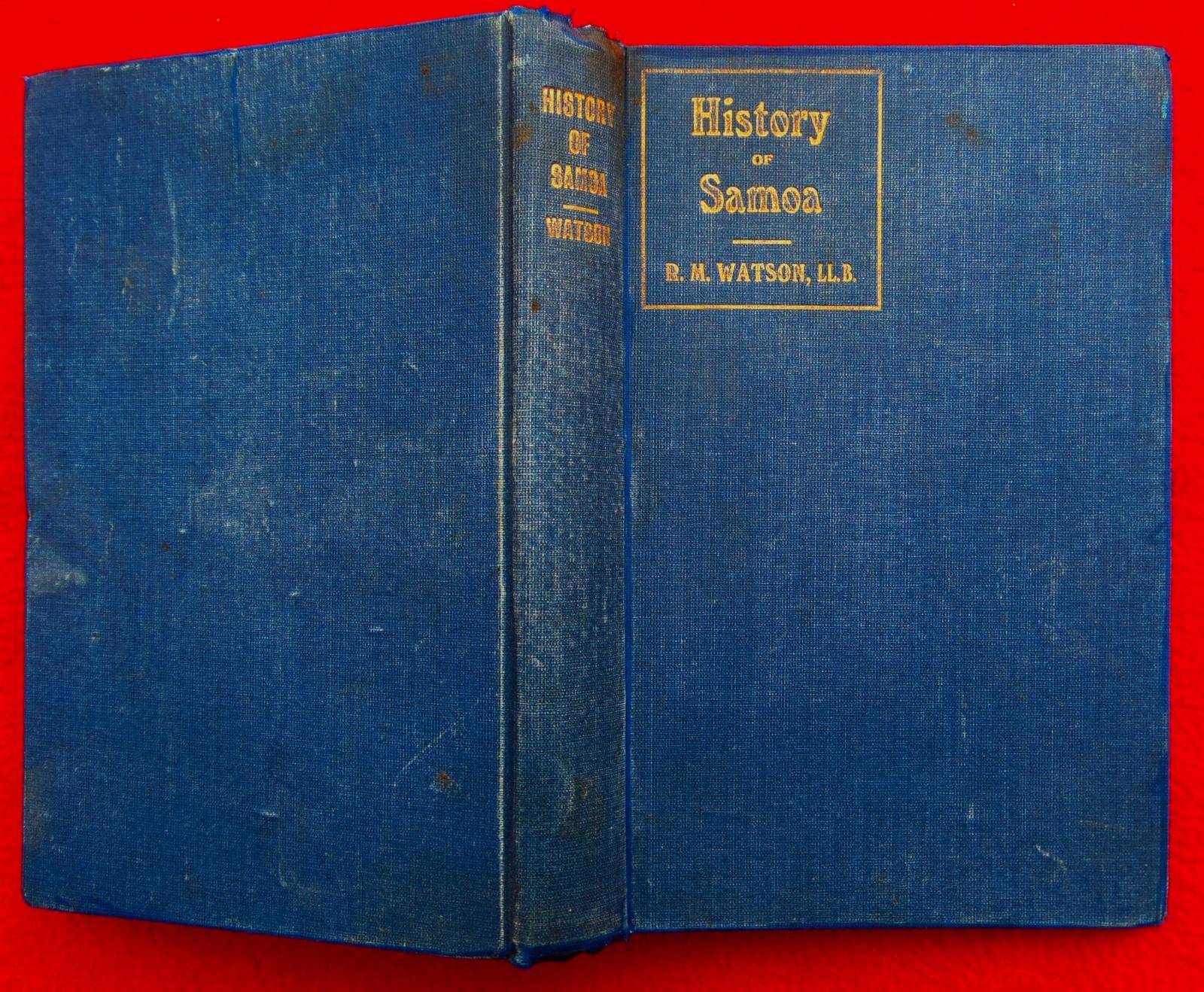 RARE ANTIQUE ORIGINAL 1918 BOOK „HISTORY OF SAMOA“ ~ BY R.M. WATSON, L.L.B.