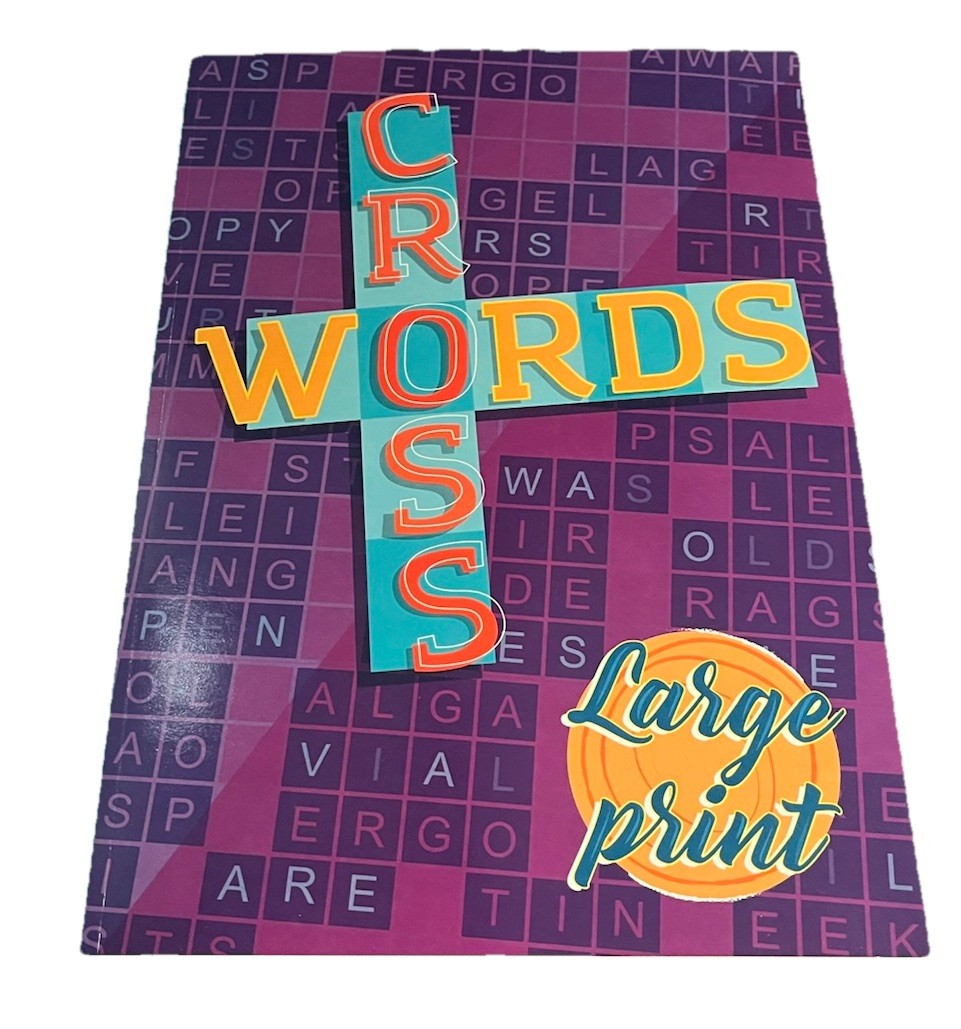 Vision St. Large Print Crossword Puzzle Books (lot of 2) Both New Condition