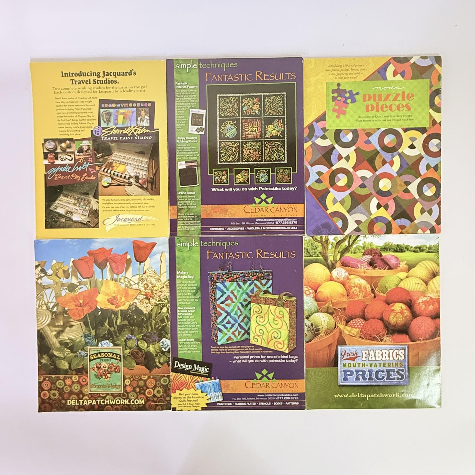 Lot 6 Quilting Arts Magazine Spring 2003 Apr/May 2010 Multicolor Magazines